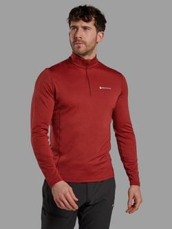 Montane Dart Zip Neck Baselayer, Dark Maple