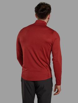 Montane Dart Zip Neck Baselayer - view 2, Dark Maple