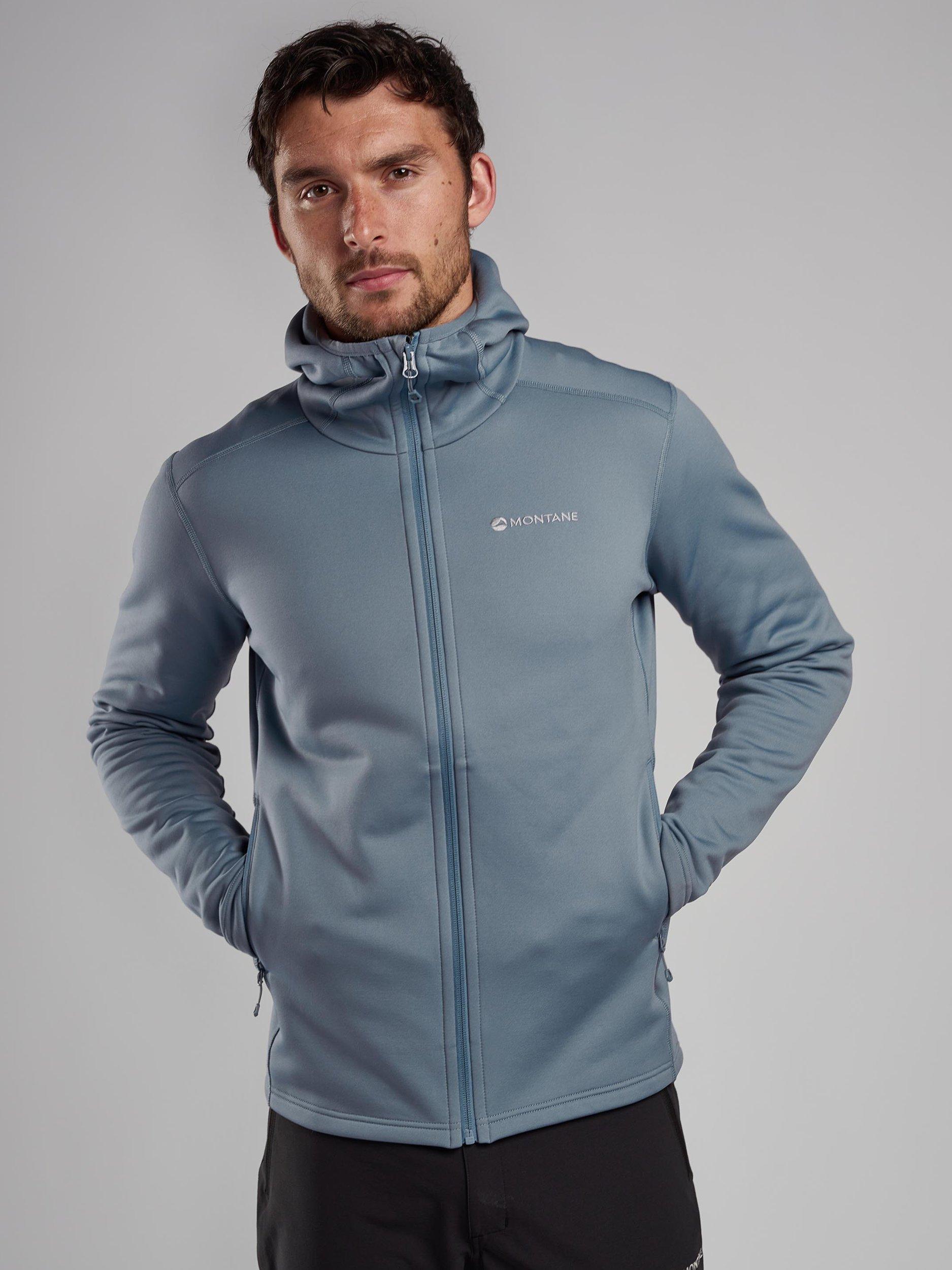Product image 4 of 6, which shows Montane Fury Full Zip Fleece, Stone Blue, S