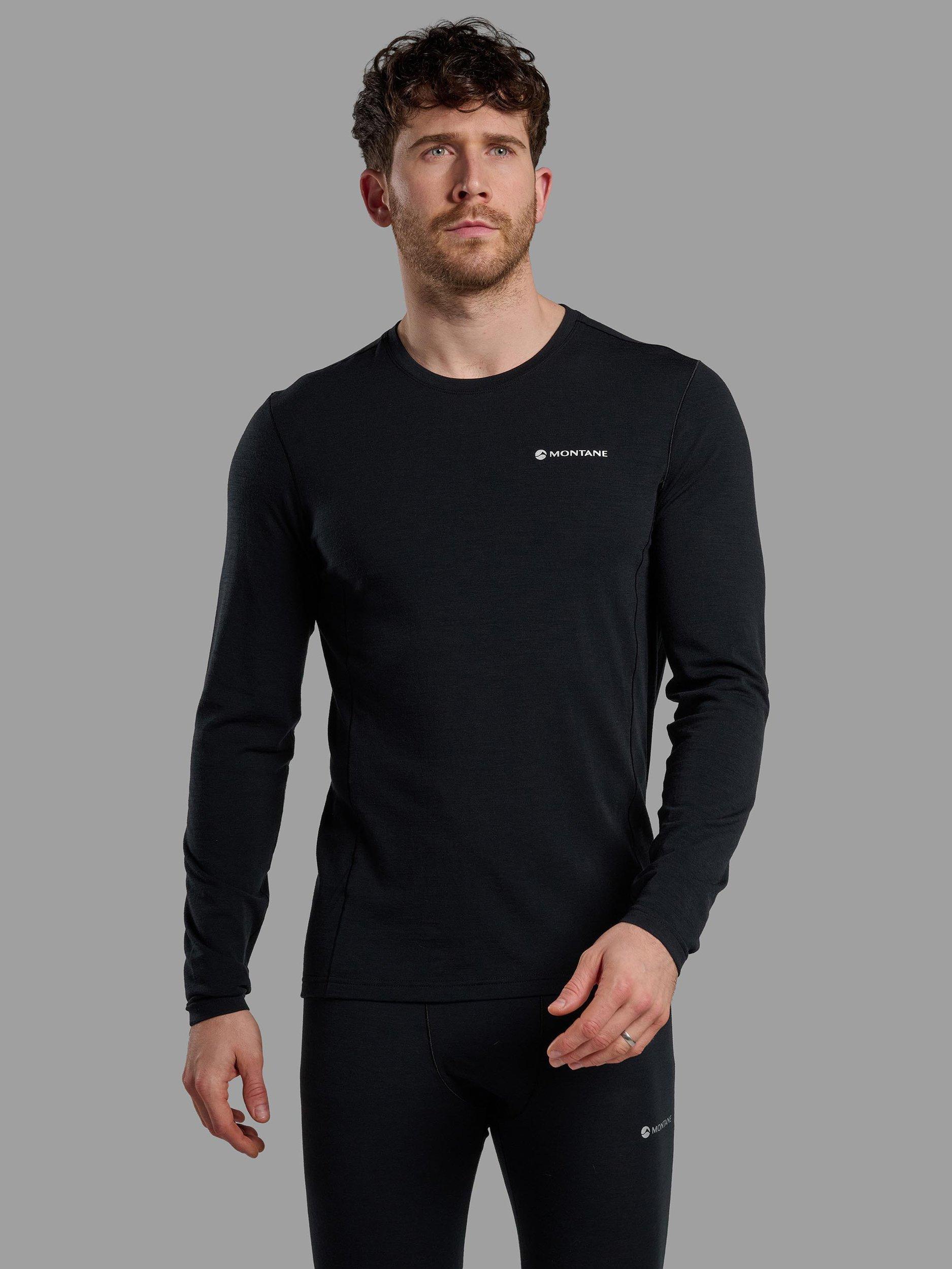 Product image 1 of 5, which shows Montane Malli Long Sleeve T-Shirt, Black, S