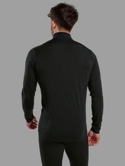 Montane Malli Long Sleeve Zip T-Shirt - view 2, Black