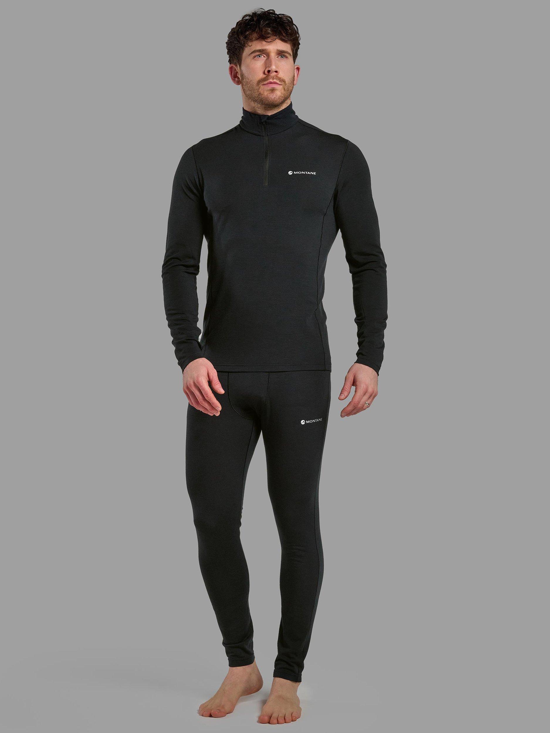Product image 4 of 6, which shows Montane Malli Long Sleeve Zip T-Shirt, Black, S
