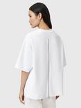 AllSaints Dani Relaxed Fit Zip Back T-Shirt, White