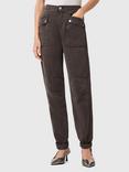 AllSaints Val Utility Tapered Trousers, Mid Brown