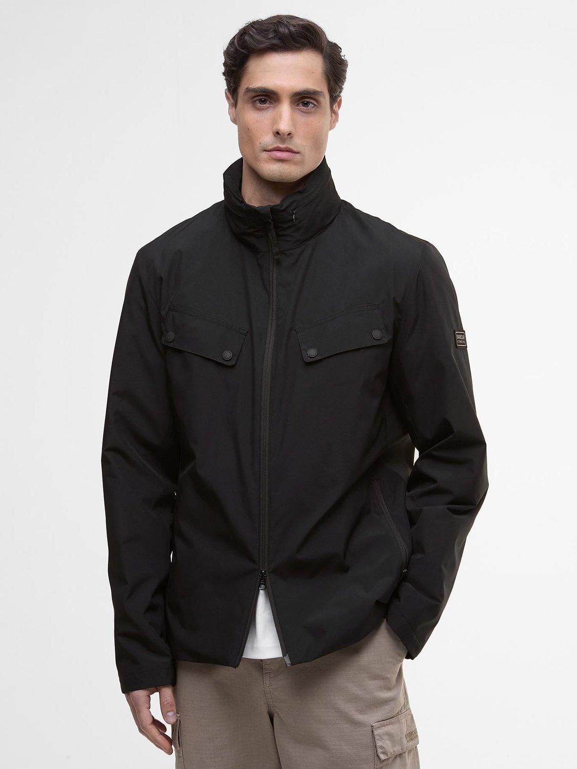 Product image 1 of 6, which shows Barbour International Alver Showerproof Jacket, Black, L