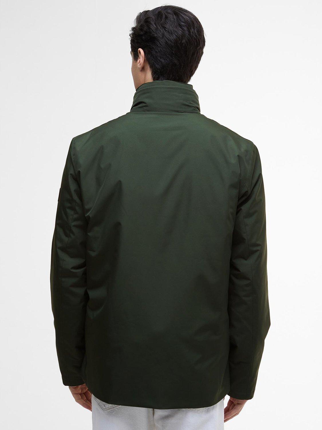 Product image 2 of 6, which shows Barbour International Alver Showerproof Jacket, Sage, M