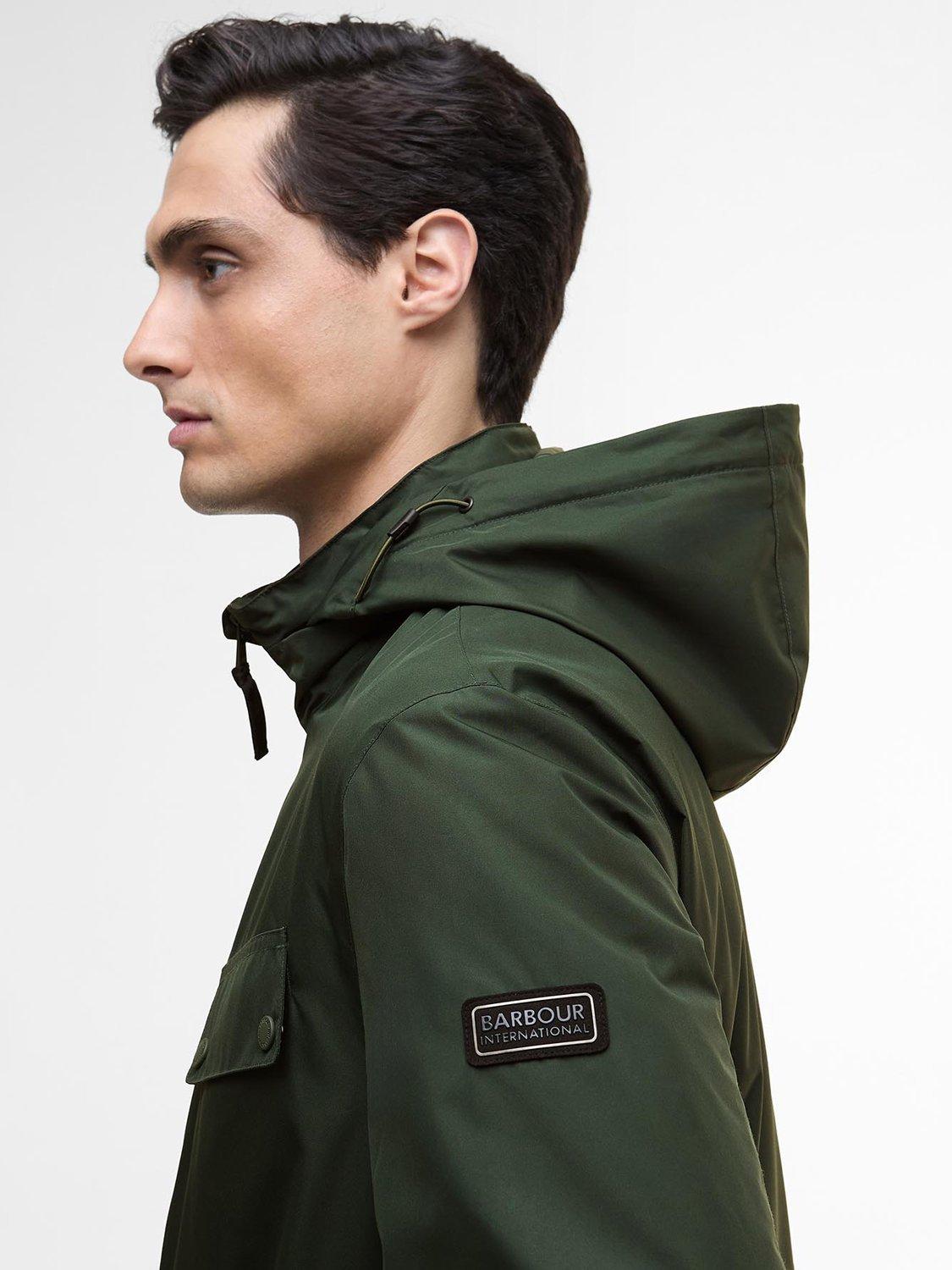 Product image 3 of 6, which shows Barbour International Alver Showerproof Jacket, Sage, M