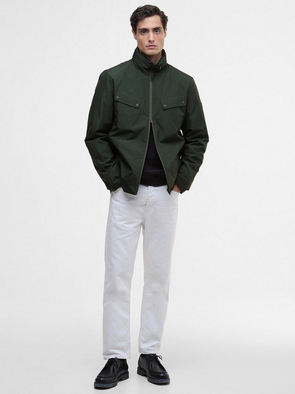 Product image 5 of 6, which shows Barbour International Alver Showerproof Jacket, Sage, M