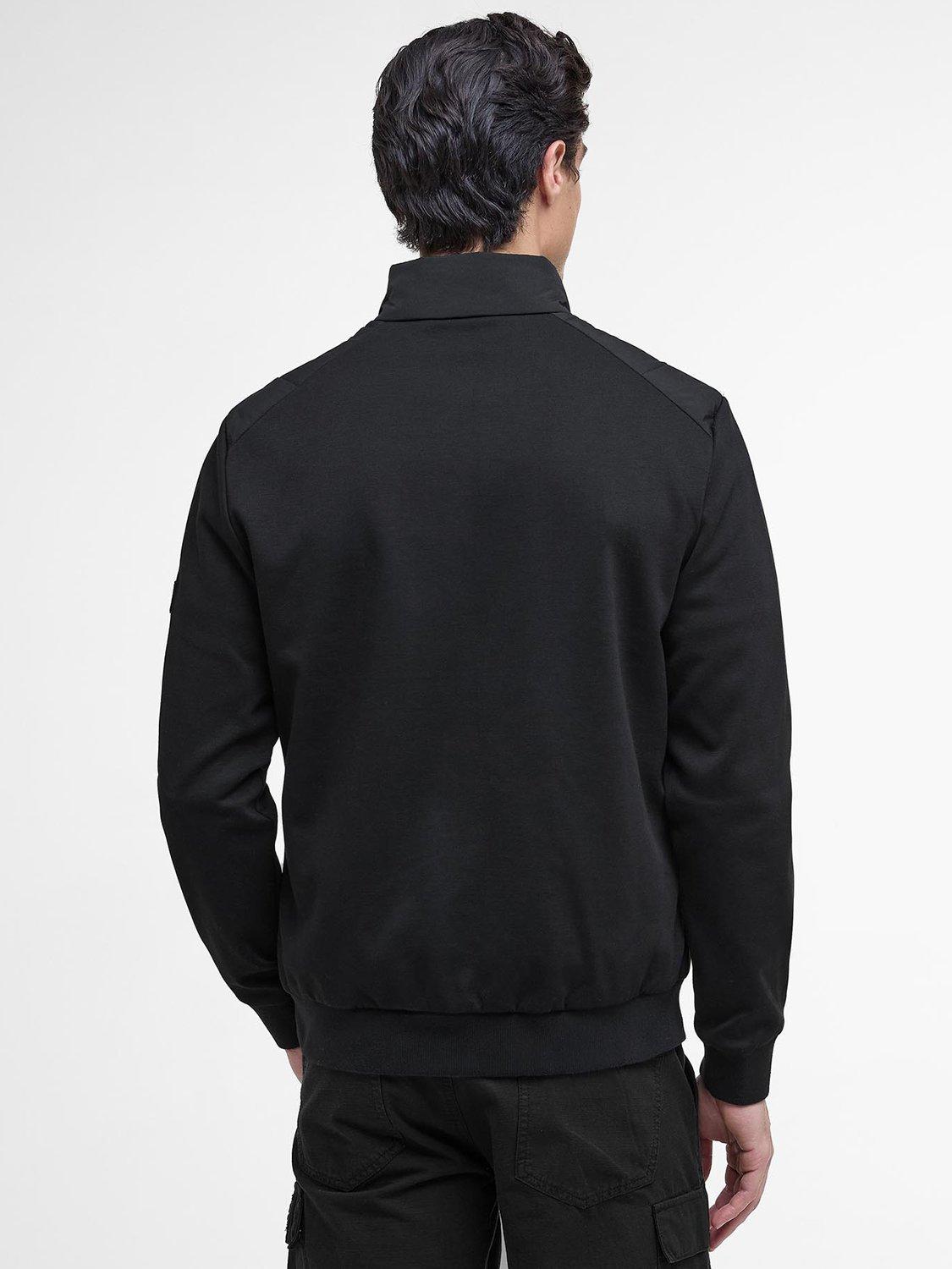 Product image 4 of 8, which shows Barbour International Collins Baffle Quilted Sweat, Black, M