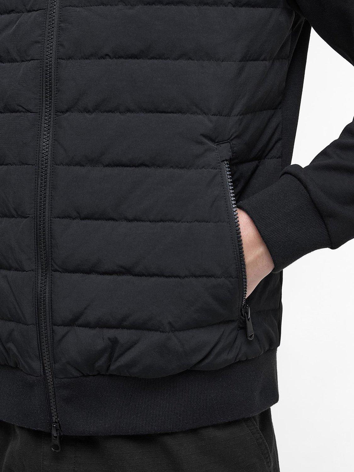 Product image 8 of 8, which shows Barbour International Collins Baffle Quilted Sweat, Black, M