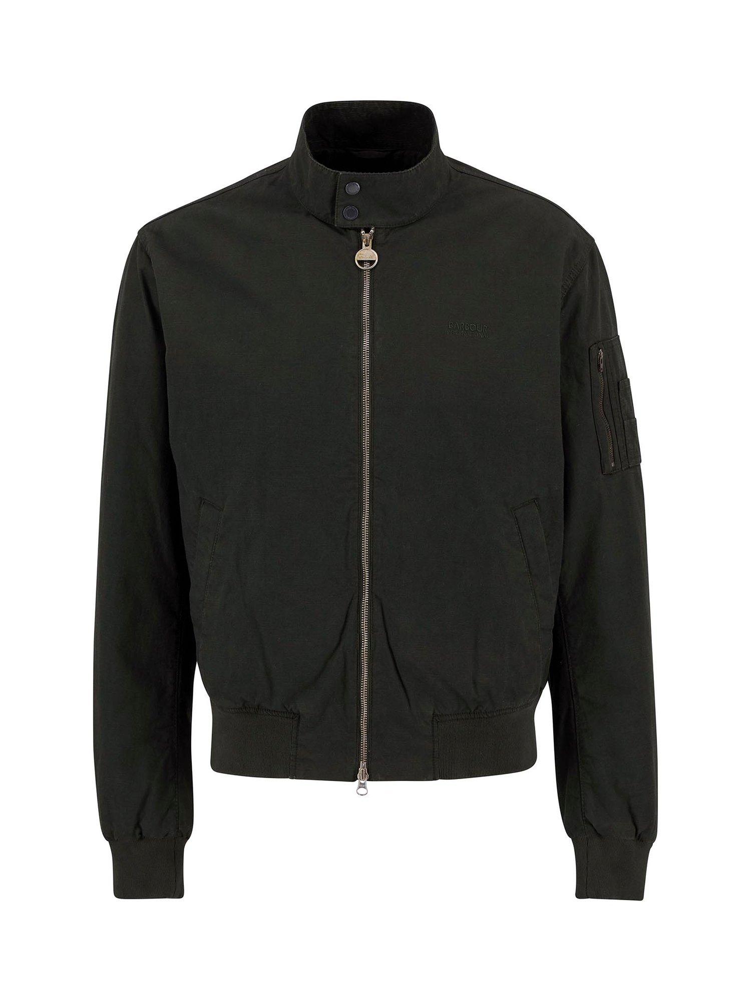 Product image 4 of 10, which shows Barbour International Denton Bomber Jacket, Sage, S