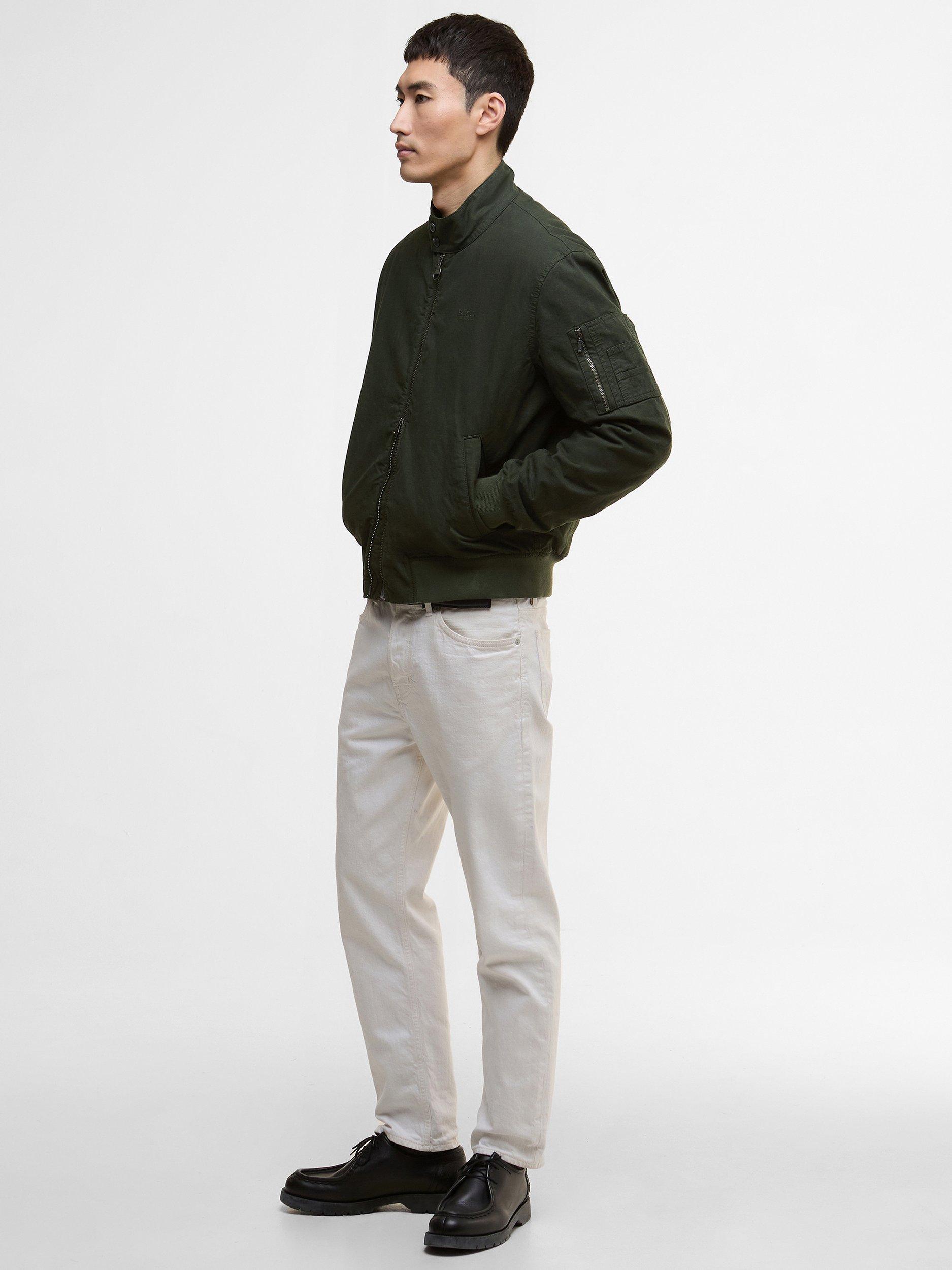 Product image 7 of 10, which shows Barbour International Denton Bomber Jacket, Sage, S