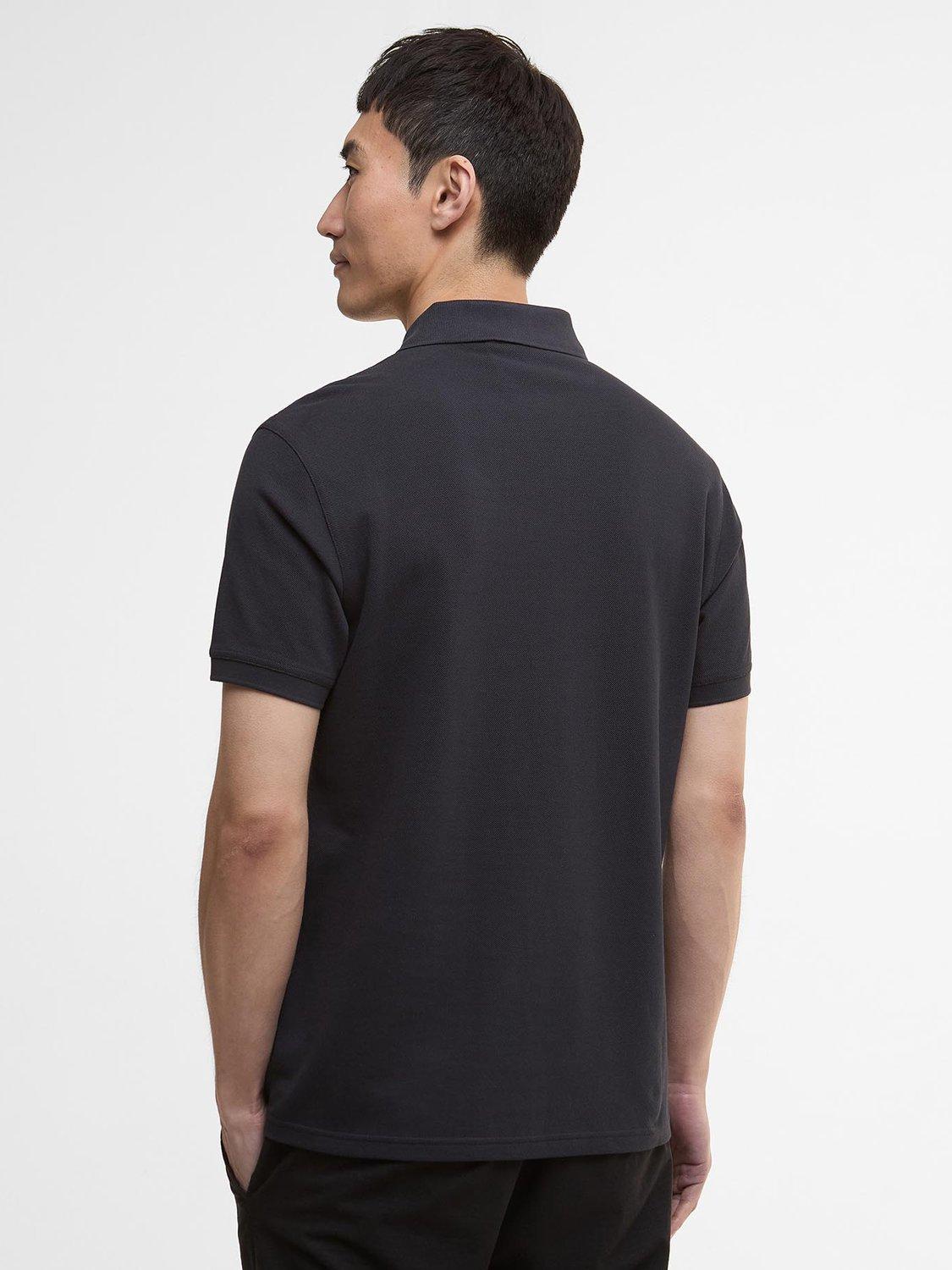 Product image 2 of 6, which shows Barbour International Essential Cotton Polo Shirt, Dark Navy, S