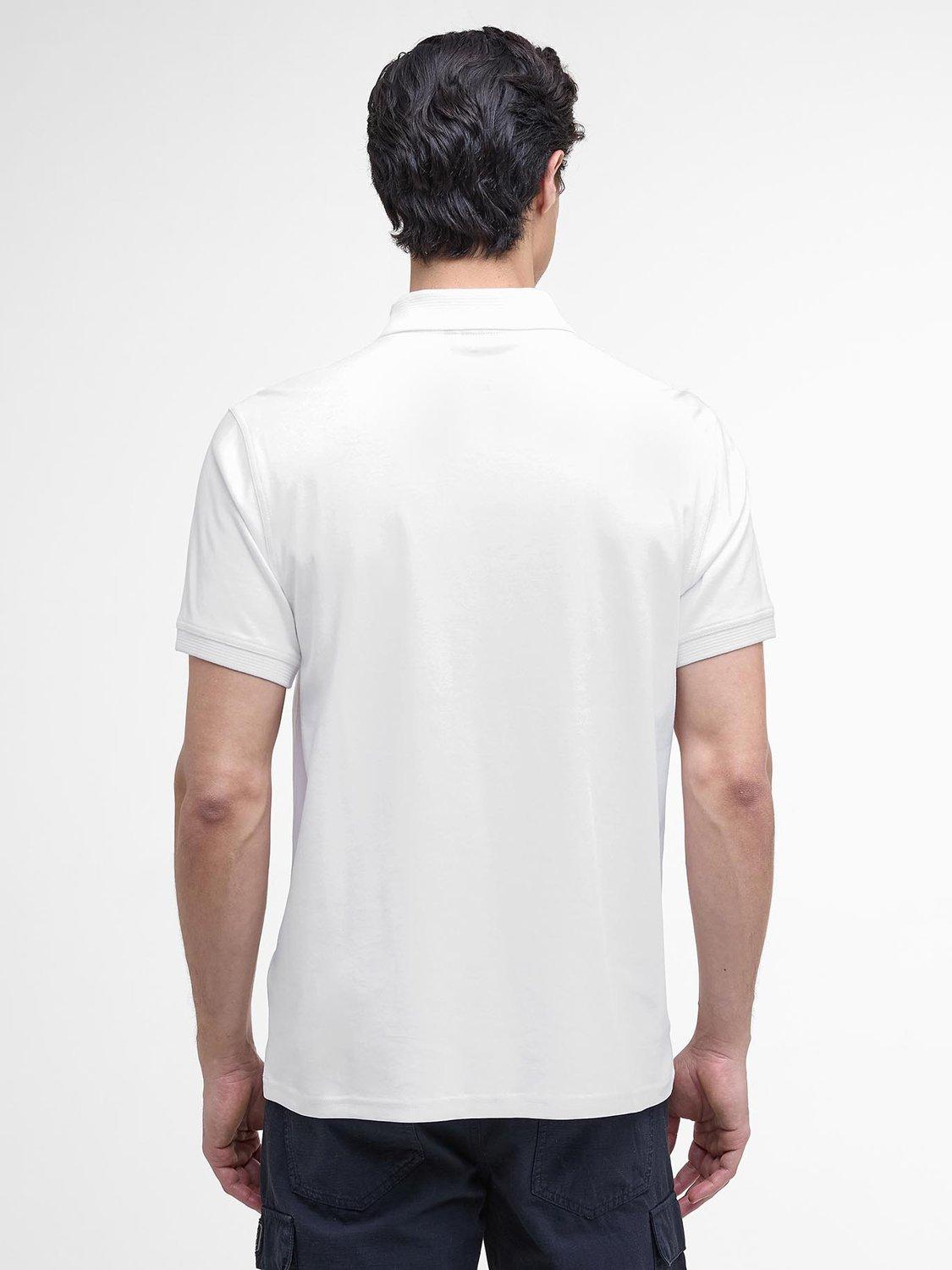 Product image 2 of 6, which shows Barbour International Innes Interlock Polo Shirt, White, S