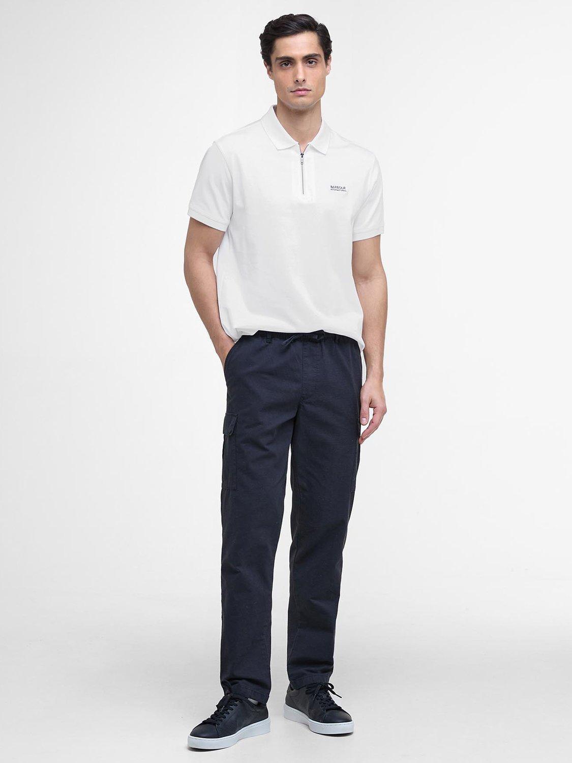 Product image 3 of 6, which shows Barbour International Innes Interlock Polo Shirt, White, S