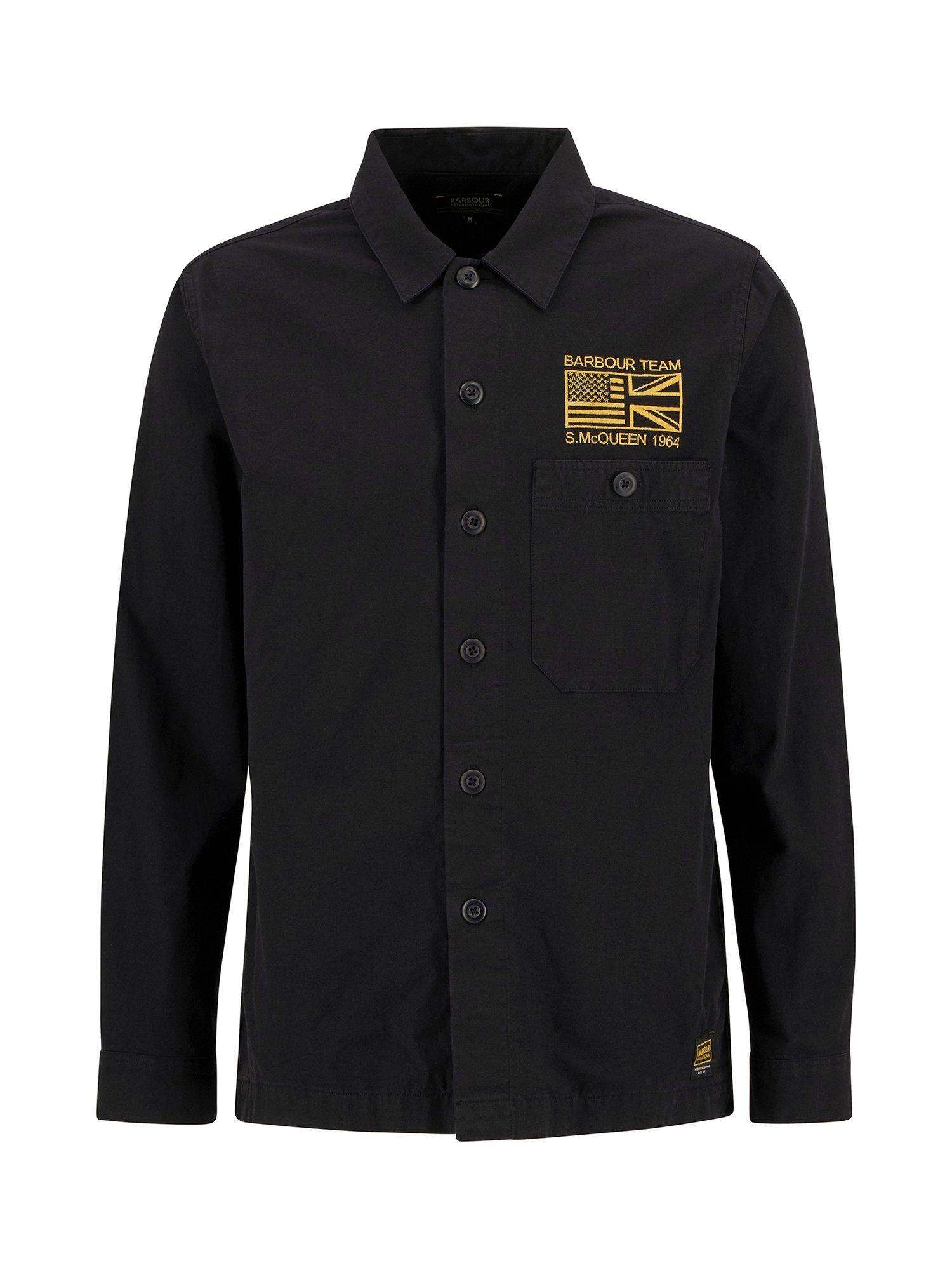 Product image 4 of 6, which shows Barbour International Jacks Overshirt, Black, L