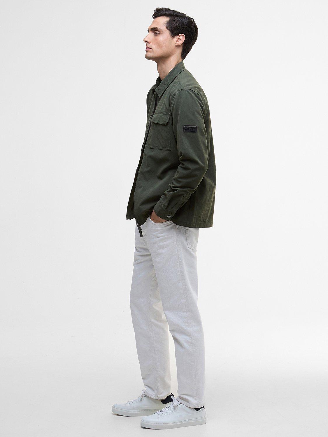 Product image 3 of 7, which shows Barbour International Maze Overshirt, Sage, S
