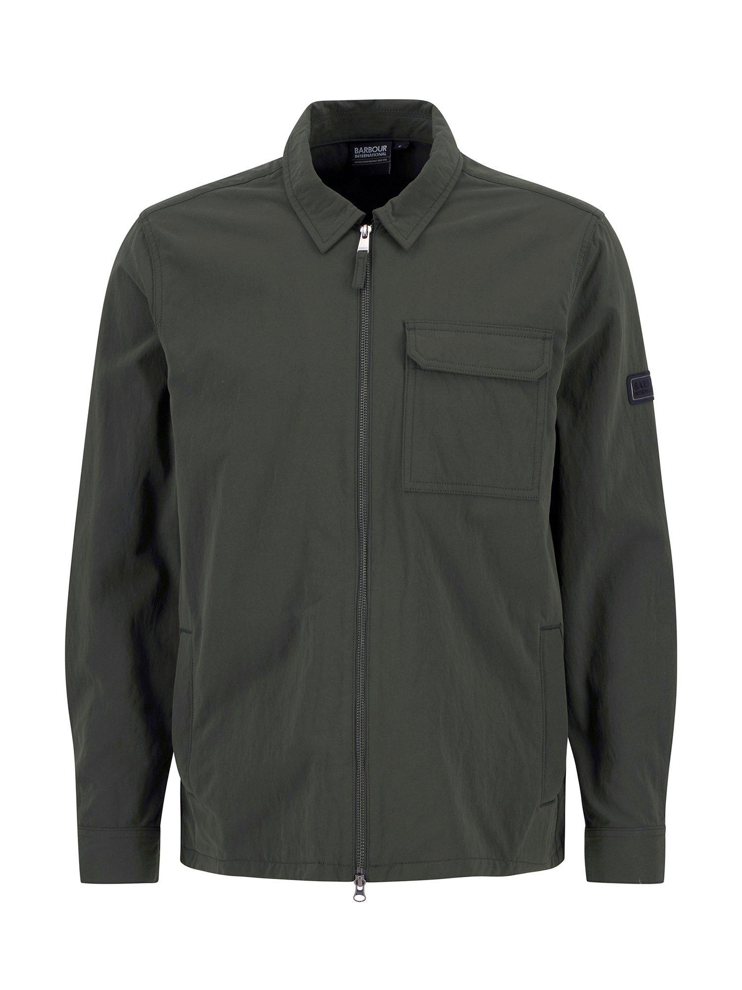 Product image 4 of 7, which shows Barbour International Maze Overshirt, Sage, S