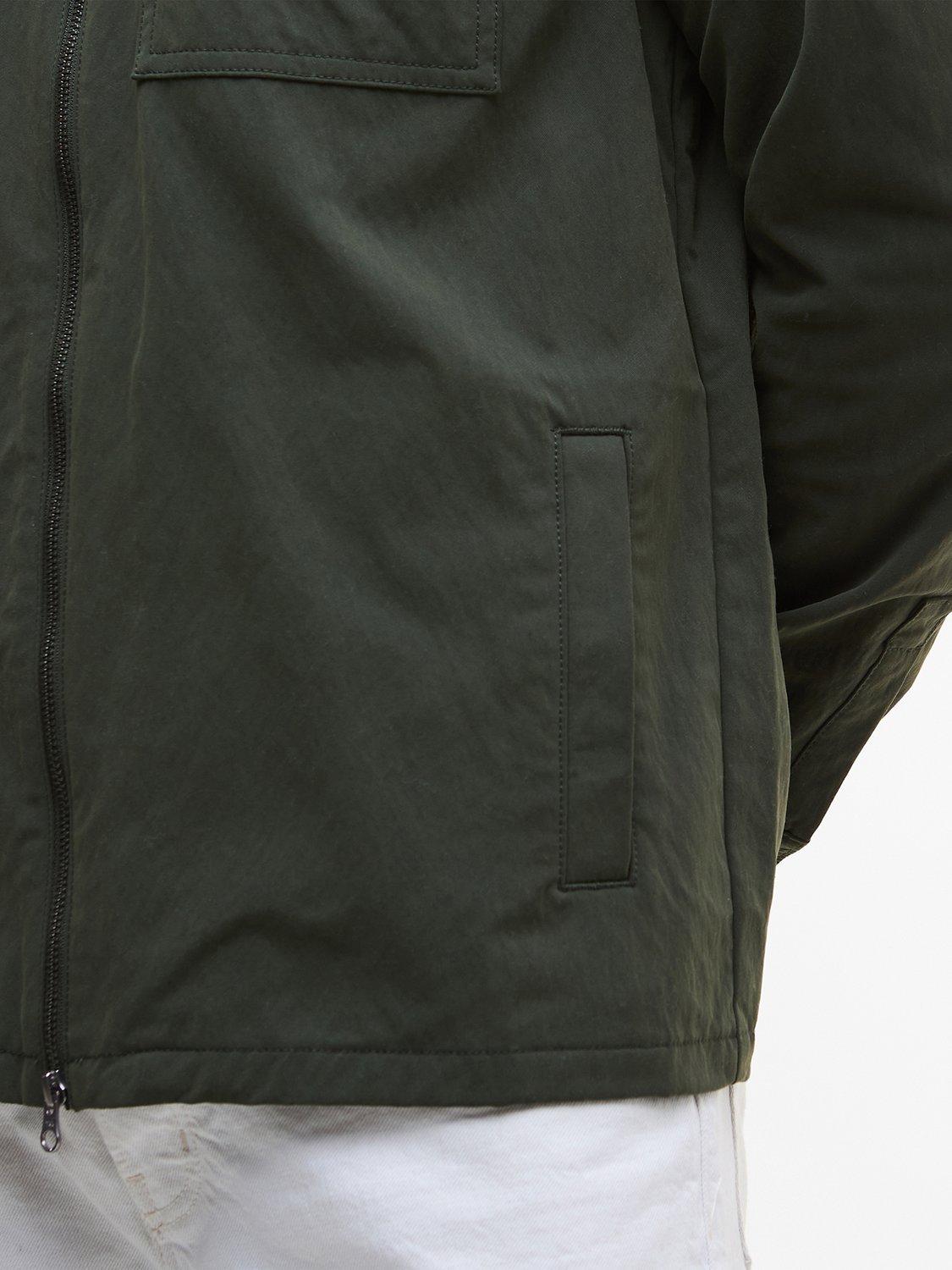 Product image 7 of 7, which shows Barbour International Maze Overshirt, Sage, S