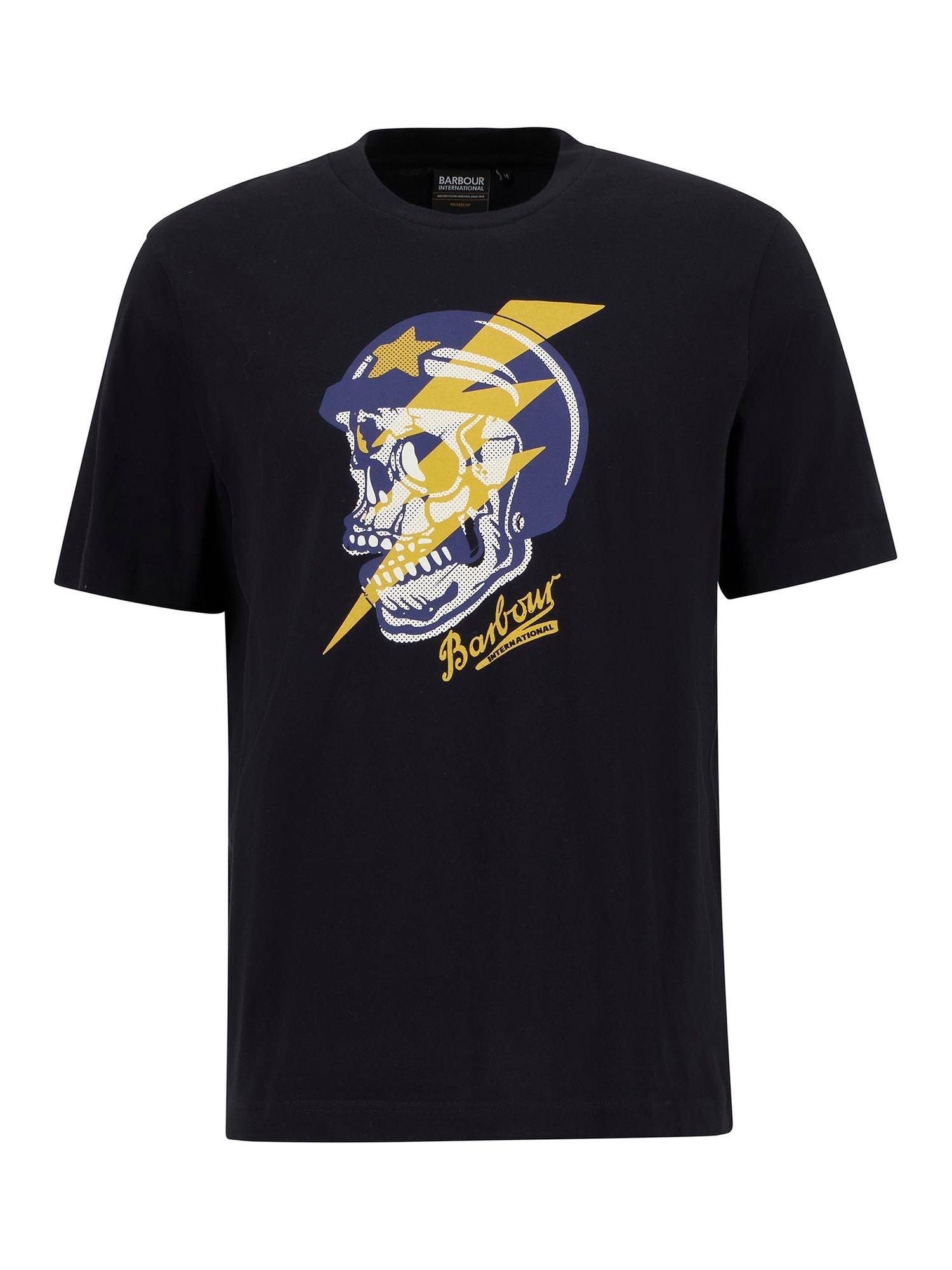 Product image 4 of 5, which shows Barbour International Flash Graphic T-Shirt, Black, XXXL