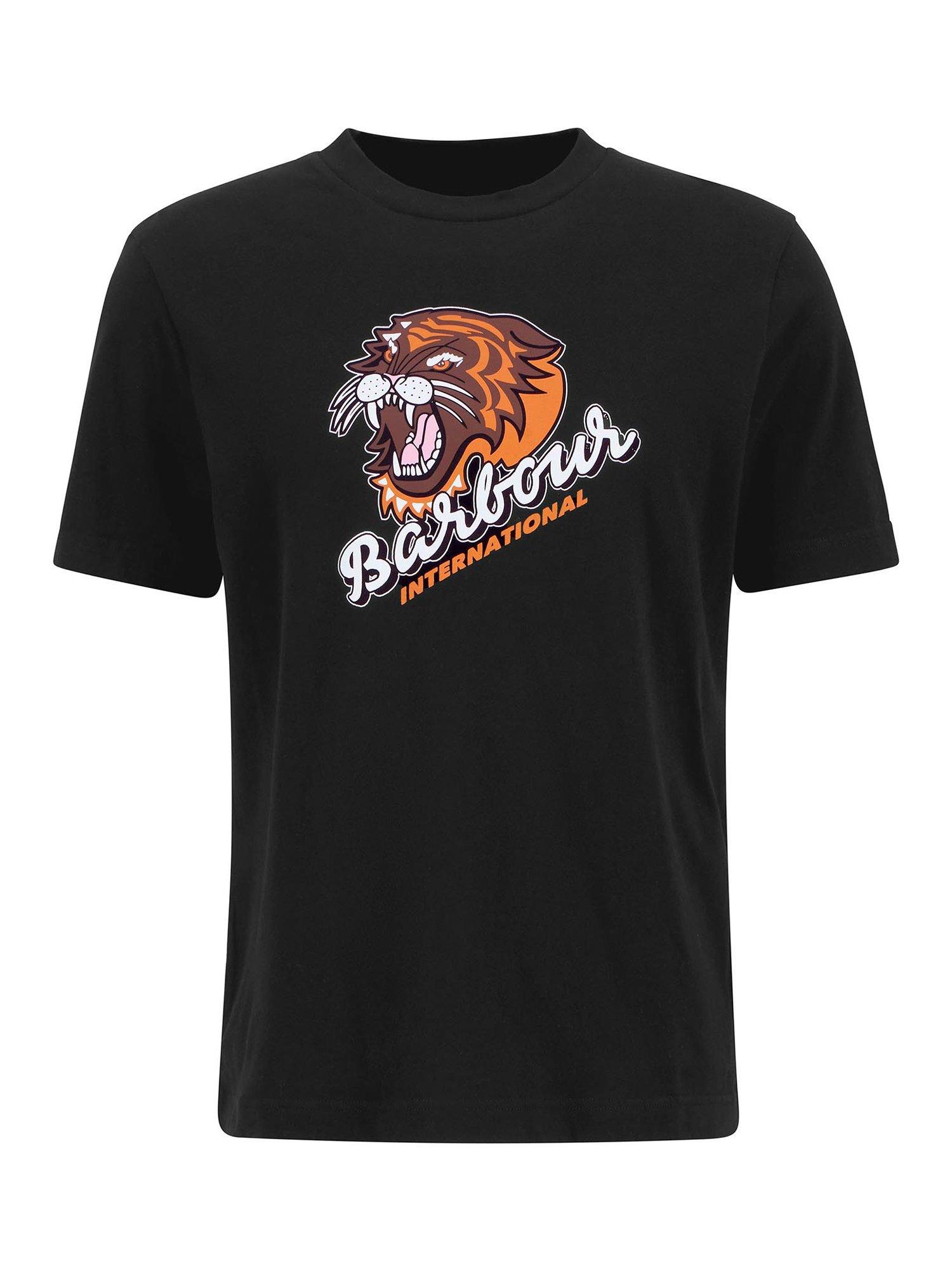 Product image 4 of 5, which shows Barbour International Irwin Graphic T-Shirt, Black, XXXL