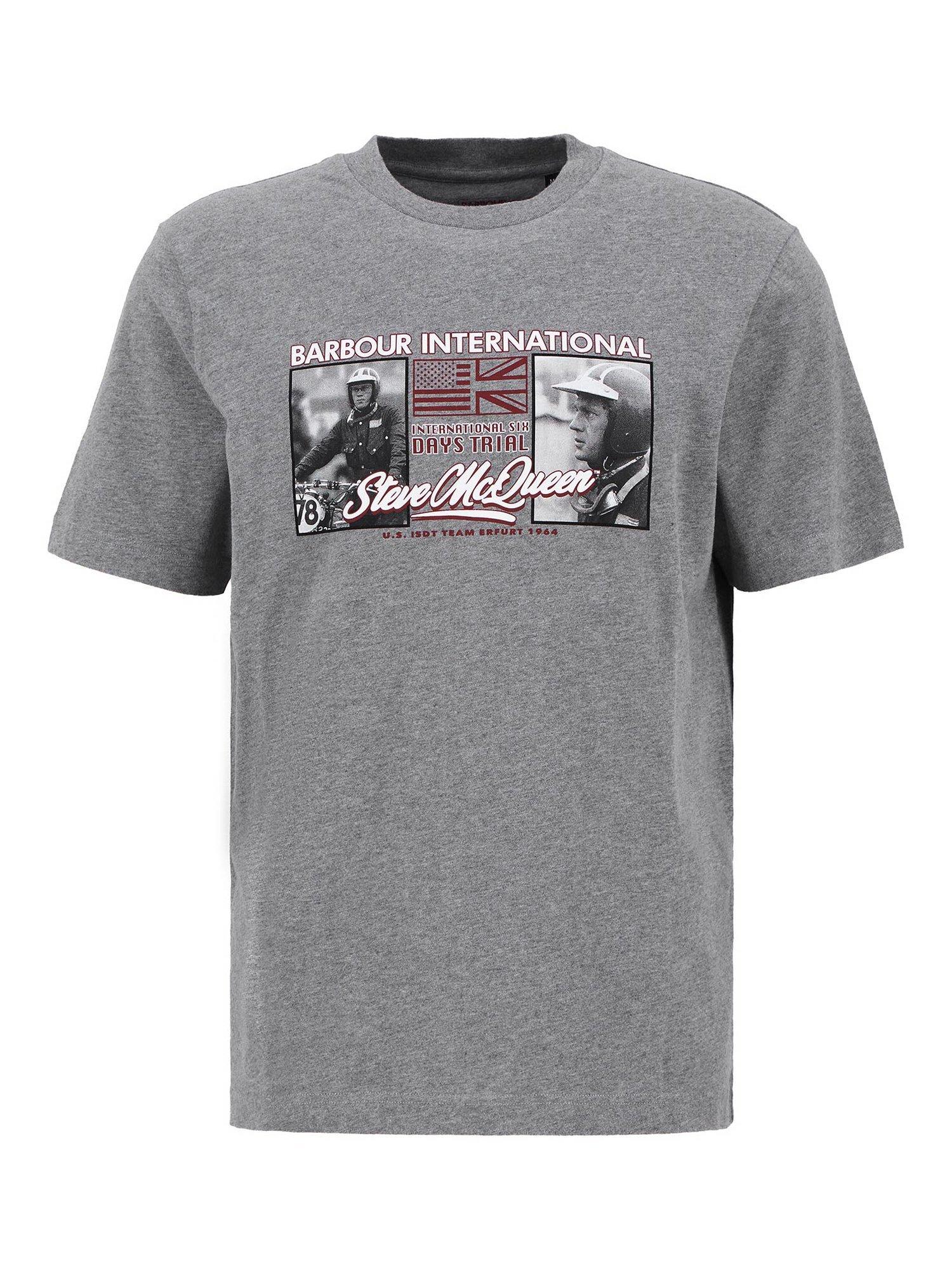 Product image 5 of 5, which shows Barbour International Multon Graphic T-Shirt, Anthracite Marl, L