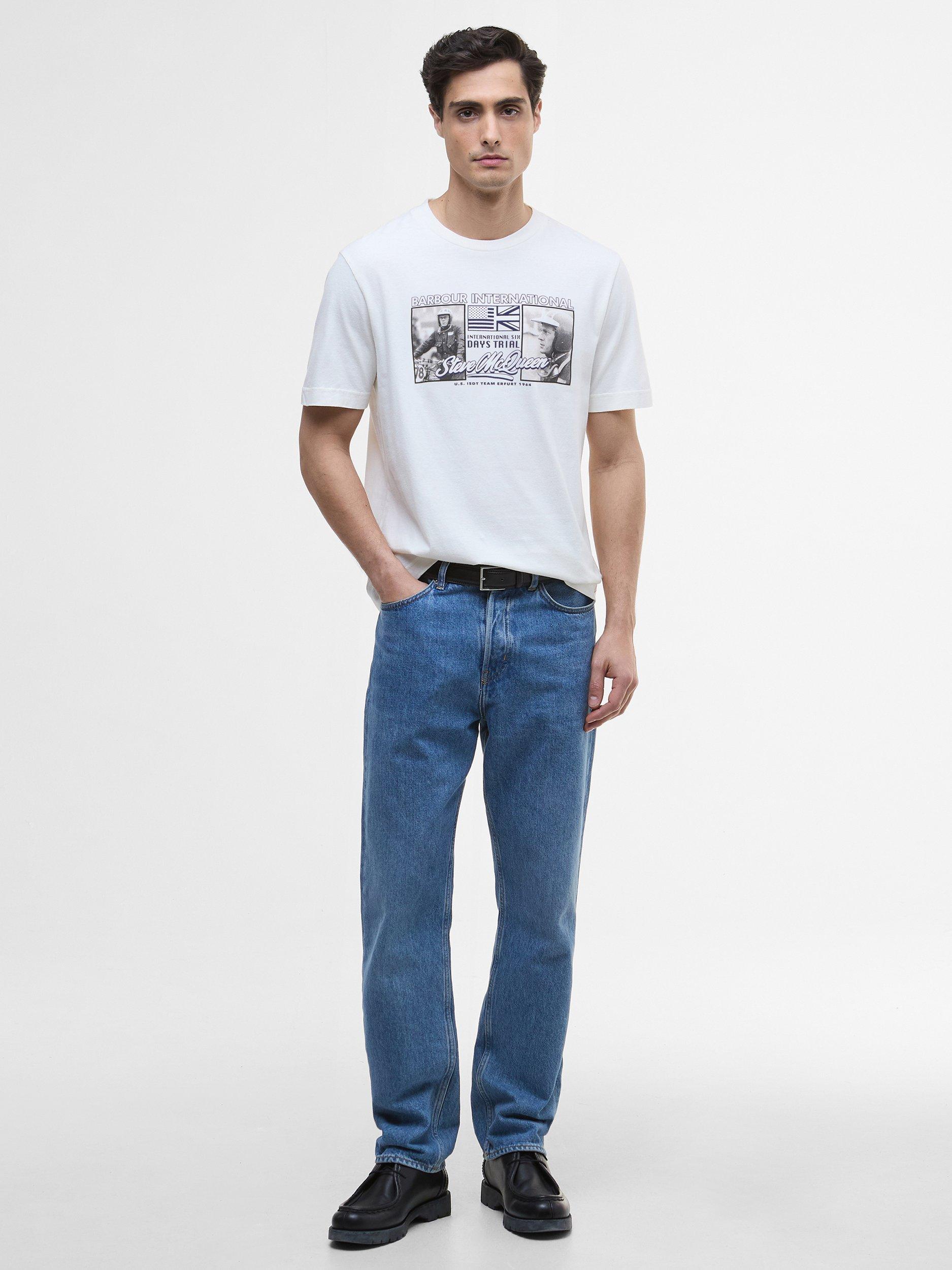 Product image 4 of 5, which shows Barbour International Multon Graphic T-Shirt, Whisper White, XXXL
