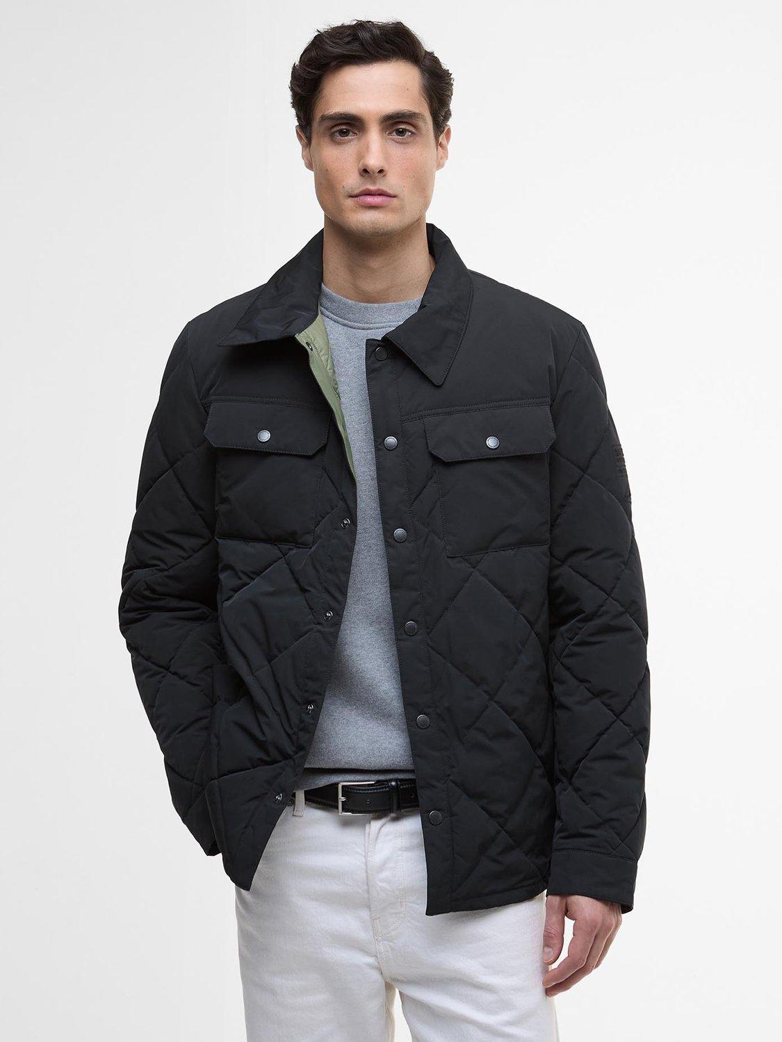 Product image 1 of 6, which shows Barbour International Axwell Puffer Jacket, Black, XXL