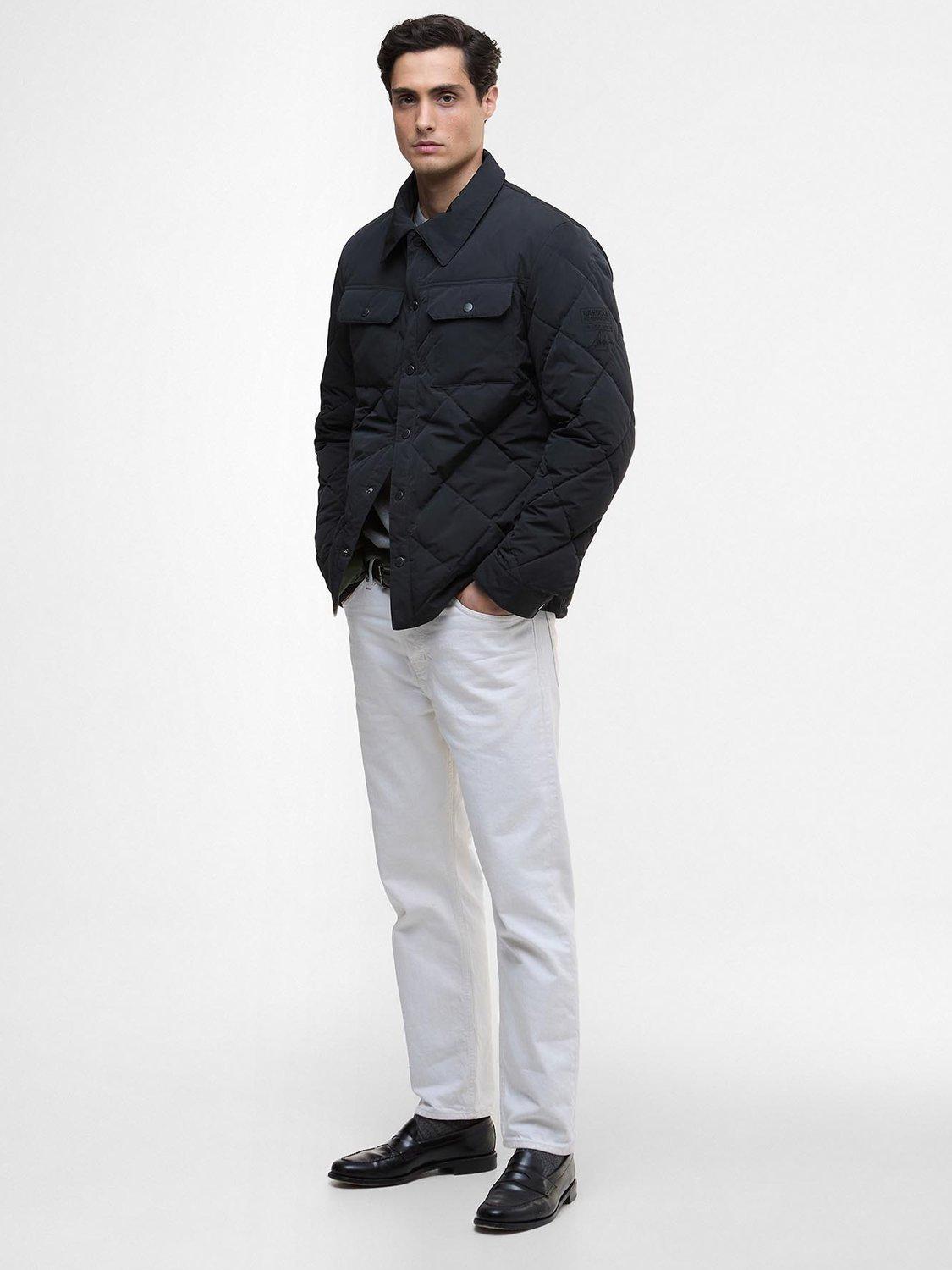 Product image 3 of 6, which shows Barbour International Axwell Puffer Jacket, Black, XXL