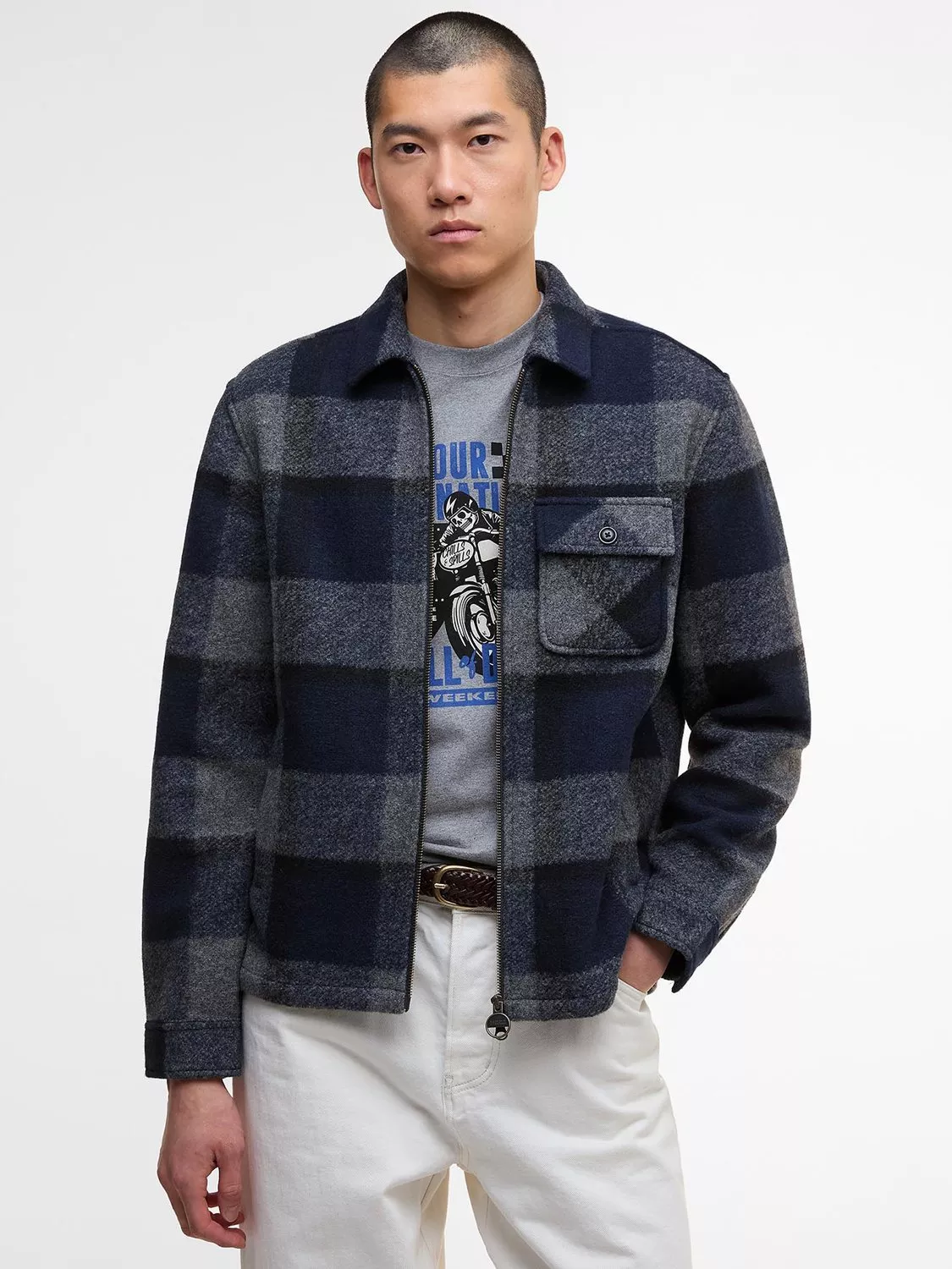 Barbour.International Hailwood Overshirt, Navy