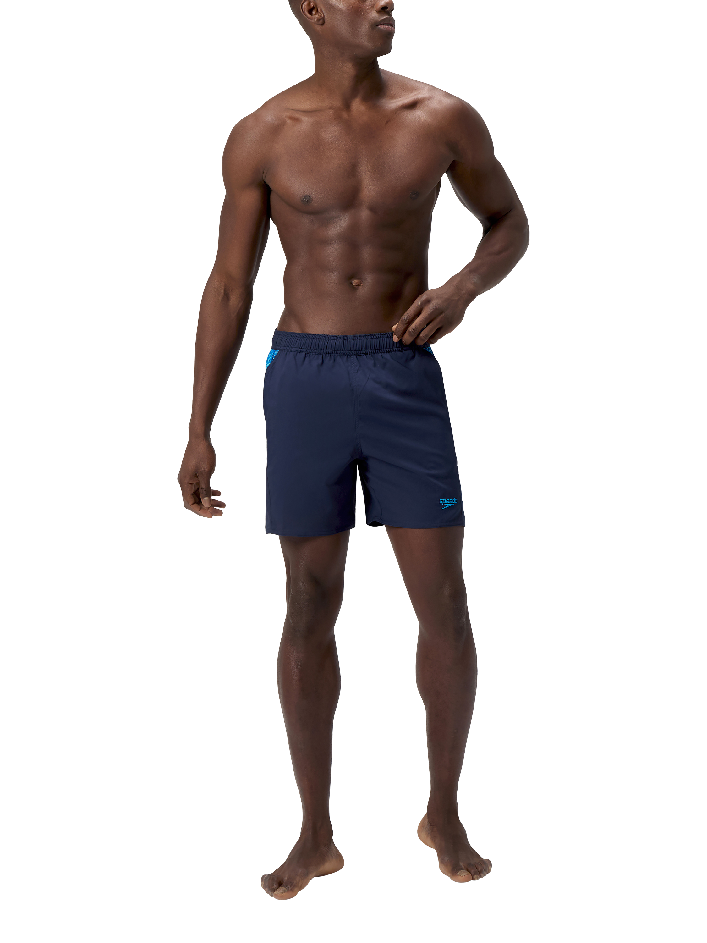 Product image 4 of 5, which shows Speedo HyperBoom Xpress Lite Swim Shorts, Navy/ Blue, S