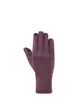 Montane Women's Protium Stretch Fleece Gloves, Black - view 2, Mulberry