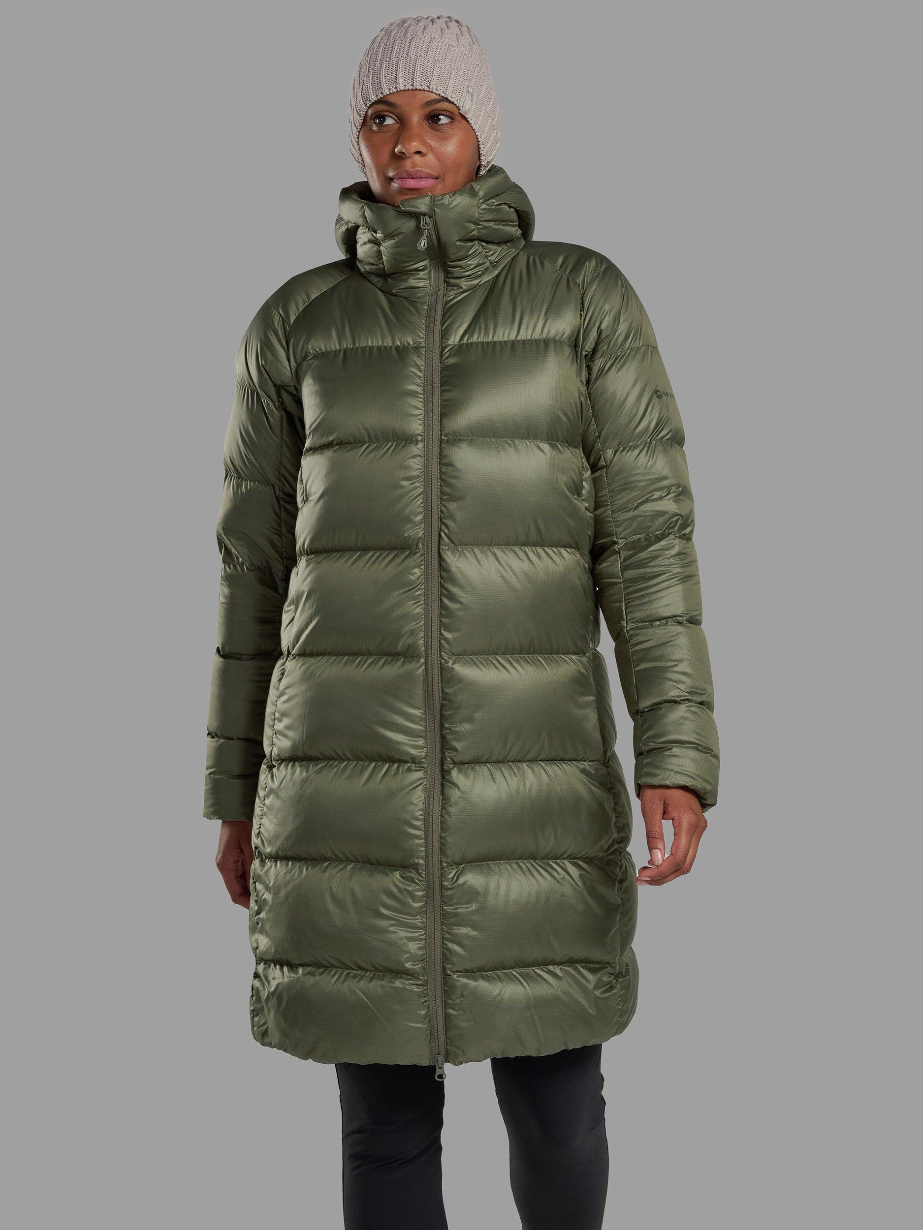 Product image 1 of 7, which shows Montane Women's Polaron XT Longline Hooded Coat, Caper, 10