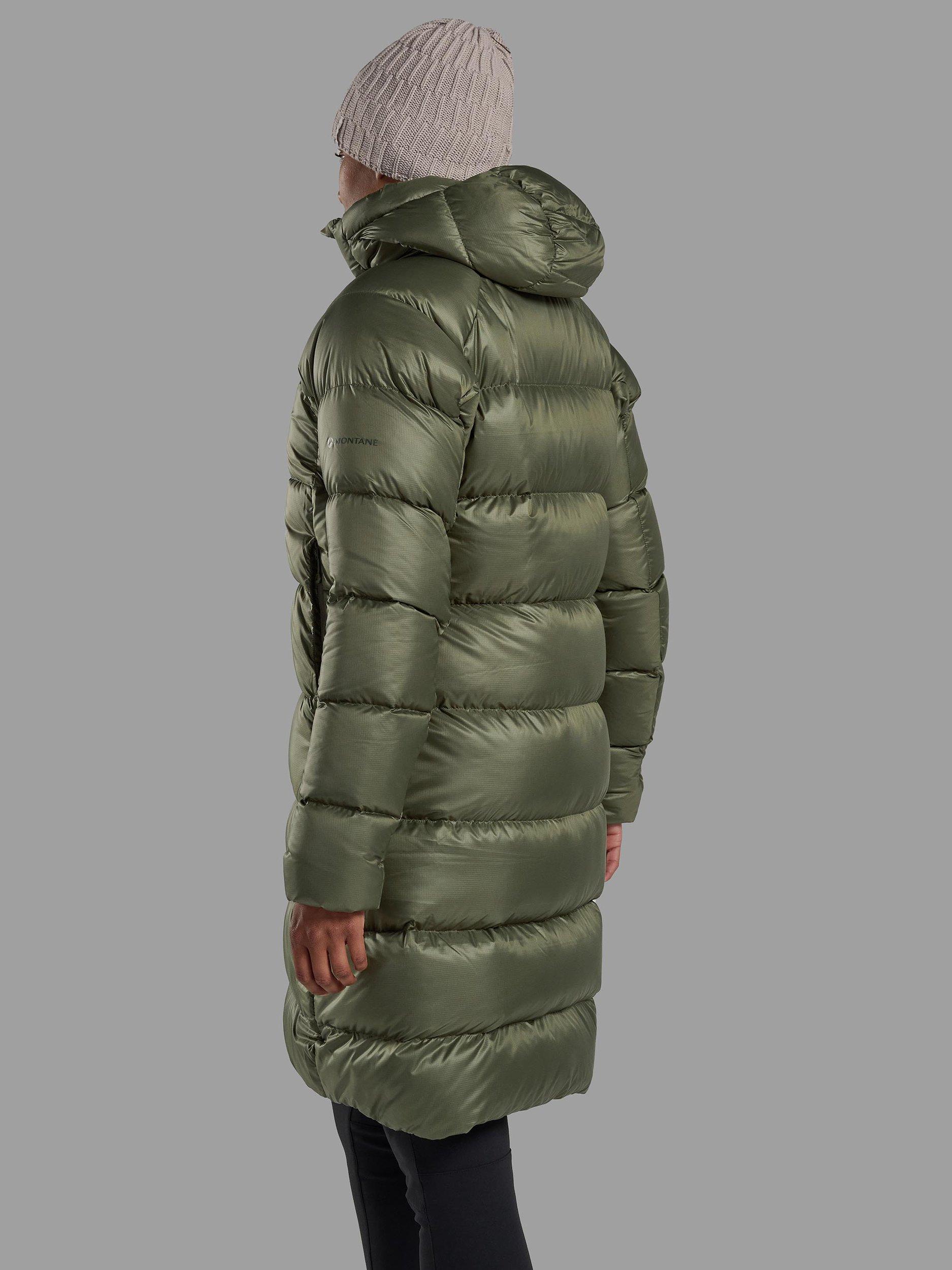 Product image 2 of 7, which shows Montane Women's Polaron XT Longline Hooded Coat, Caper, 10