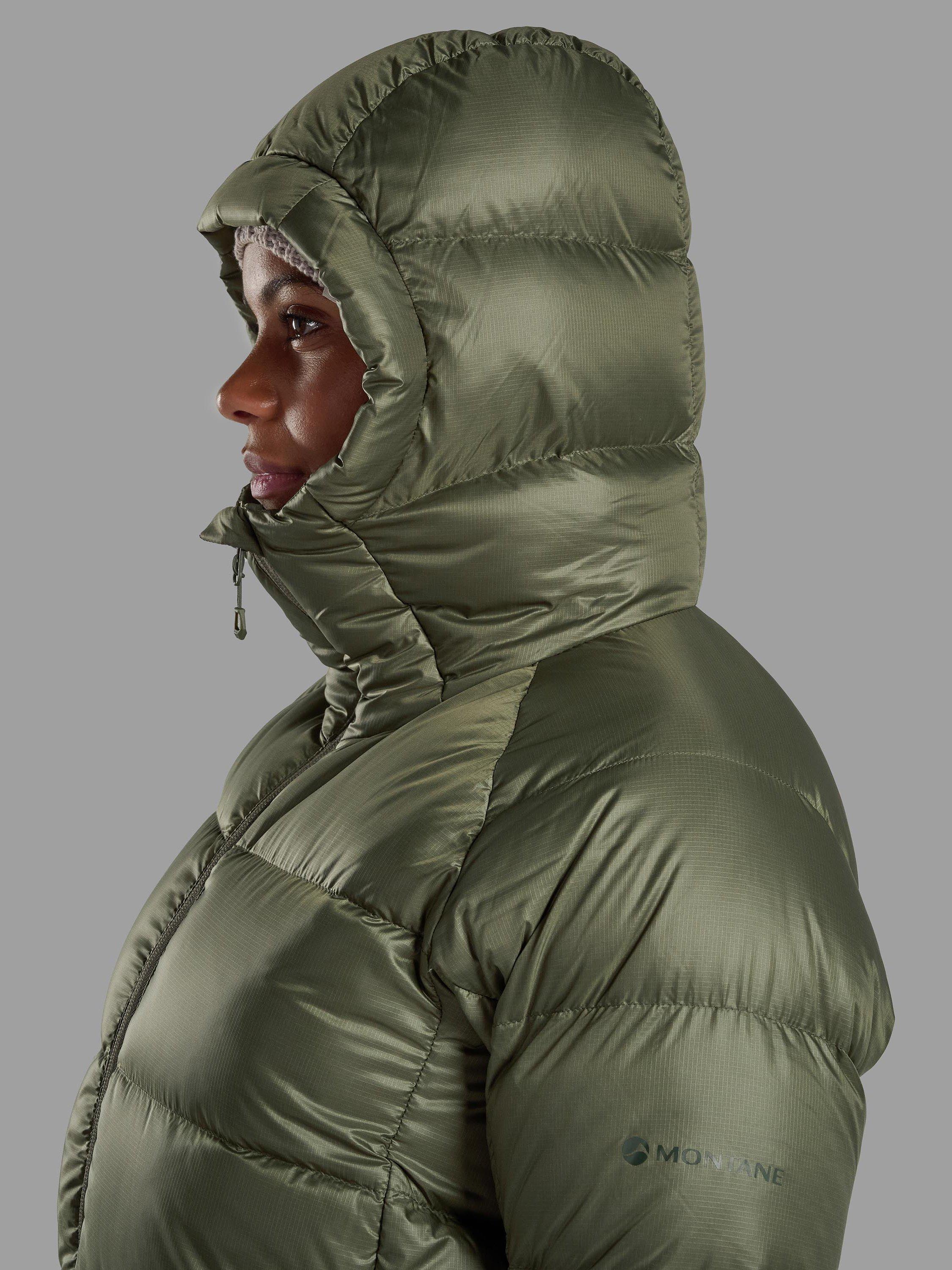 Product image 5 of 7, which shows Montane Women's Polaron XT Longline Hooded Coat, Caper, 10