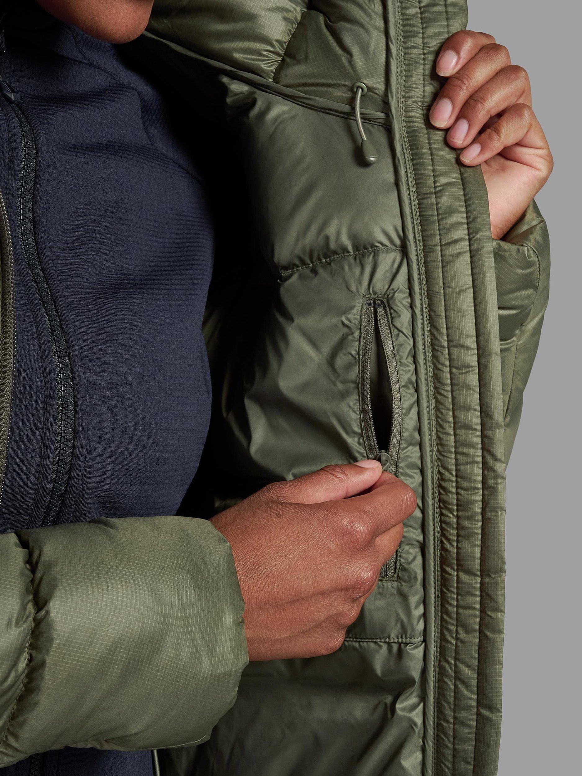 Product image 7 of 7, which shows Montane Women's Polaron XT Longline Hooded Coat, Caper, 10