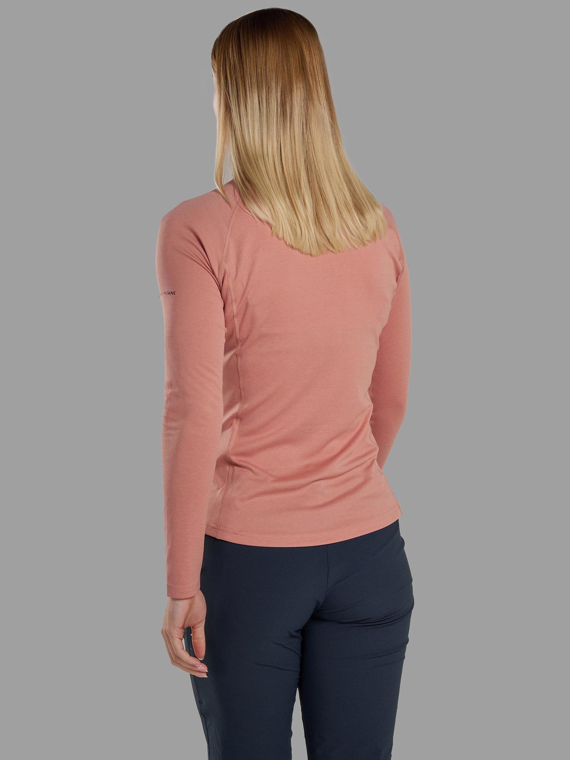 Product image 2 of 3, which shows Montane Dart Long Sleeve T-Shirt, Pink Clay, 8