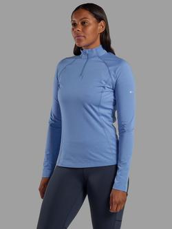 Montane Dart XT Zip Neck Thermal Base Layer, Cornflower