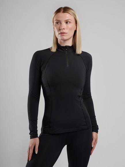 Montane Dart XT Zip Neck Thermal Base Layer, Black