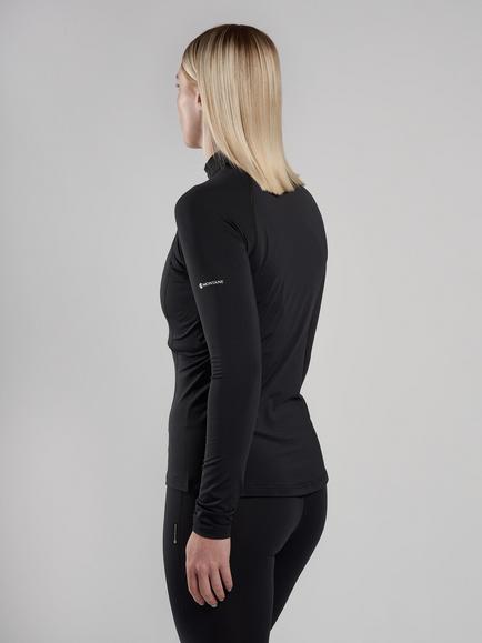 Montane Dart XT Zip Neck Thermal Base Layer - view 2, Black