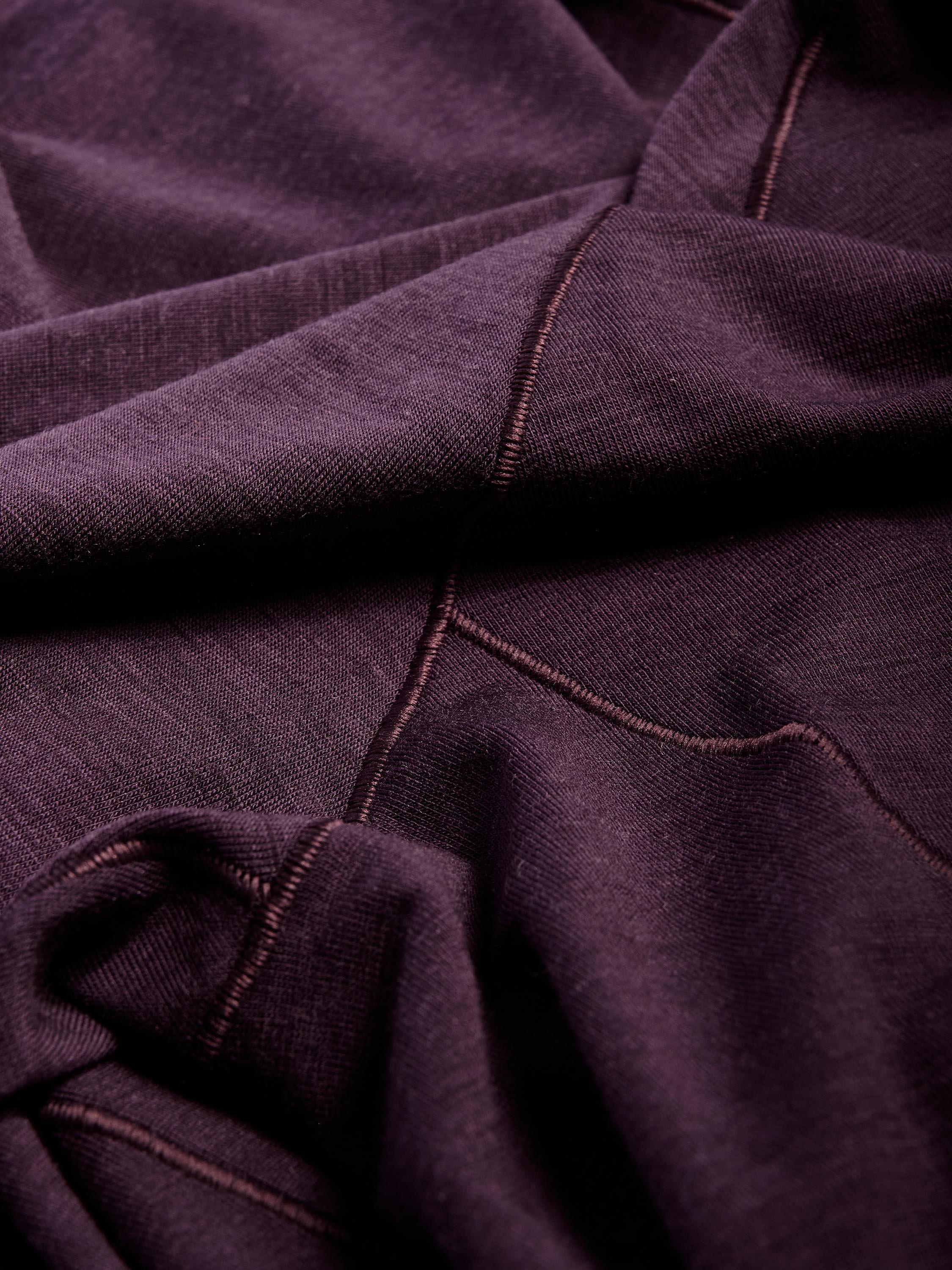 Product image 6 of 6, which shows Montane Malli Zip Merino Wool Rich Top, Mulberry, 8