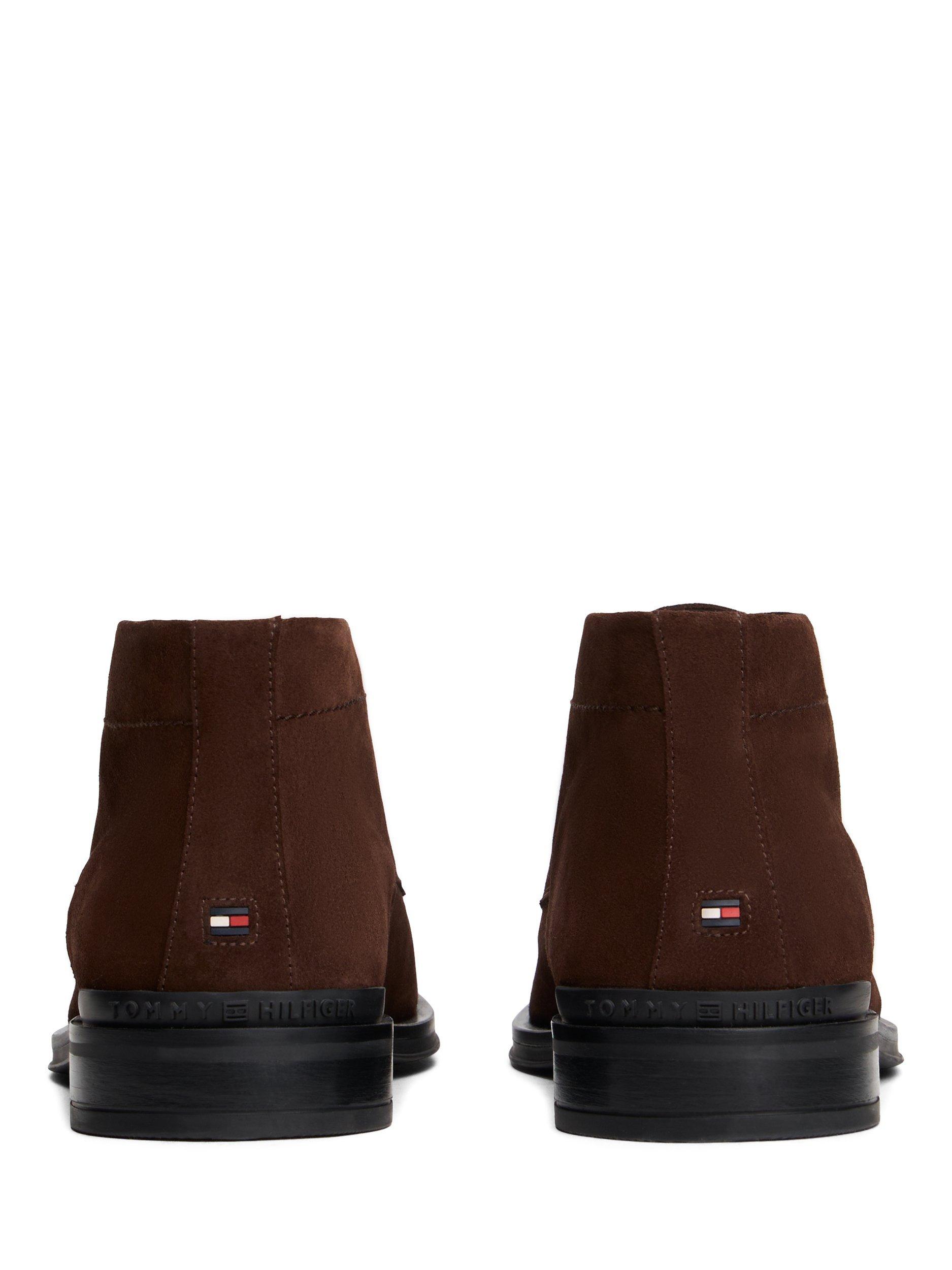 Product image 4 of 6, which shows Tommy Hilfiger Corporate Lace Up Suede Ankle Boots, Cocoa, 8