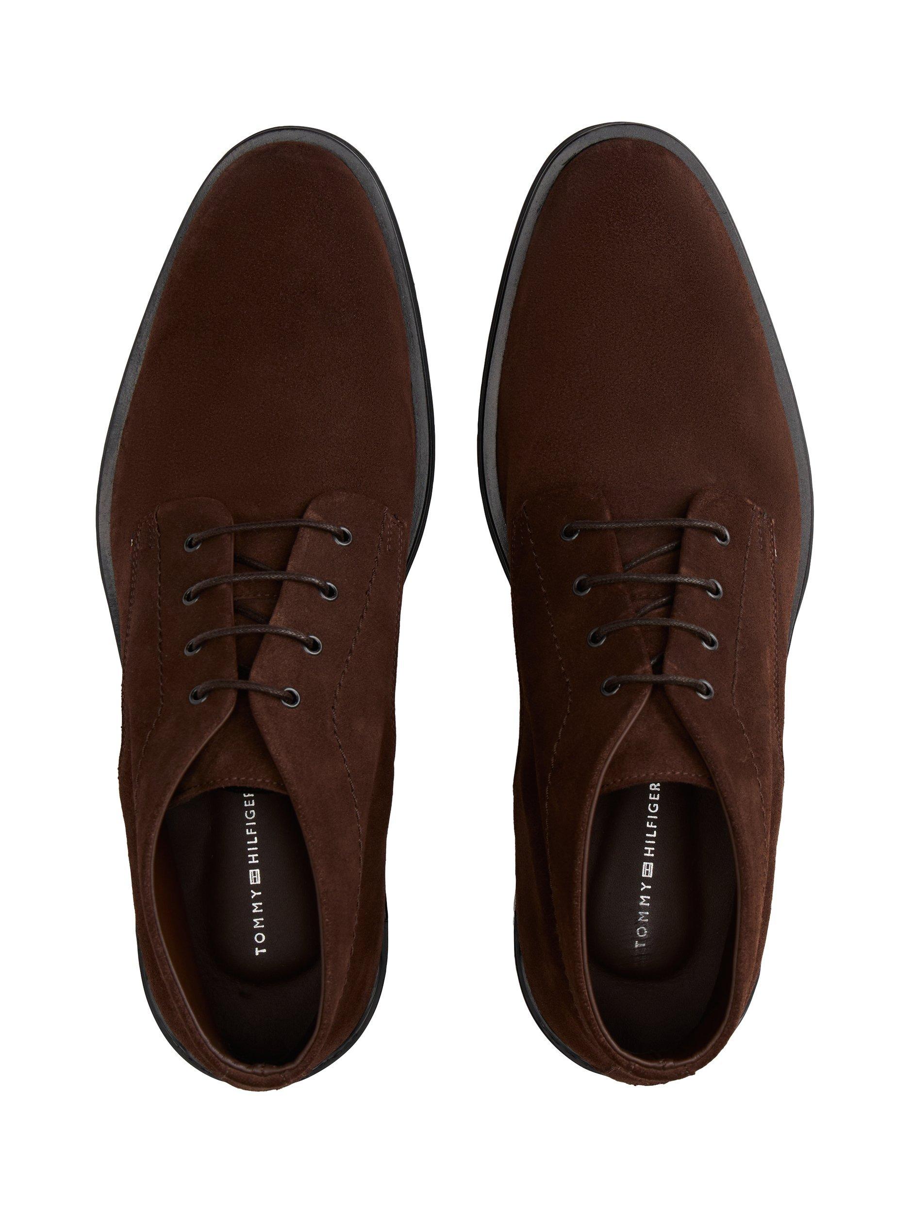 Product image 5 of 6, which shows Tommy Hilfiger Corporate Lace Up Suede Ankle Boots, Cocoa, 8