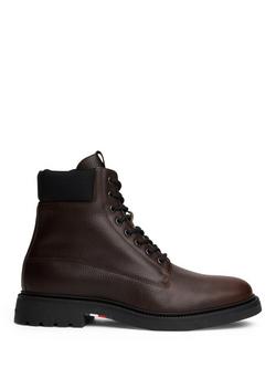 Tommy Hilfiger Leather Ankle Boots, Cocoa, Cocoa