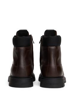 Tommy Hilfiger Leather Ankle Boots, Cocoa - view 2, Cocoa