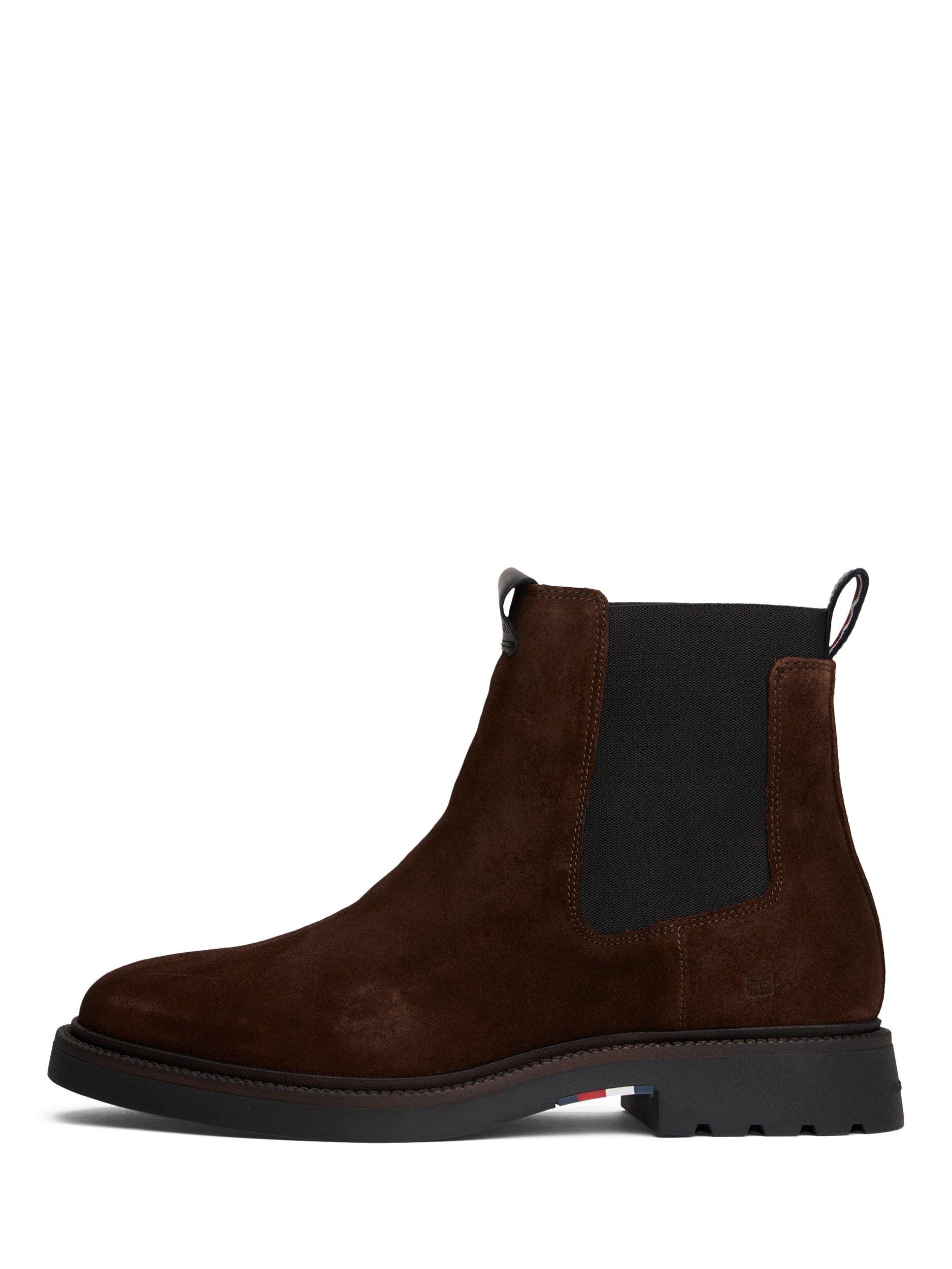 Product image 5 of 6, which shows Tommy Hilfiger Suede Chelsea Boots, Cocoa, 7