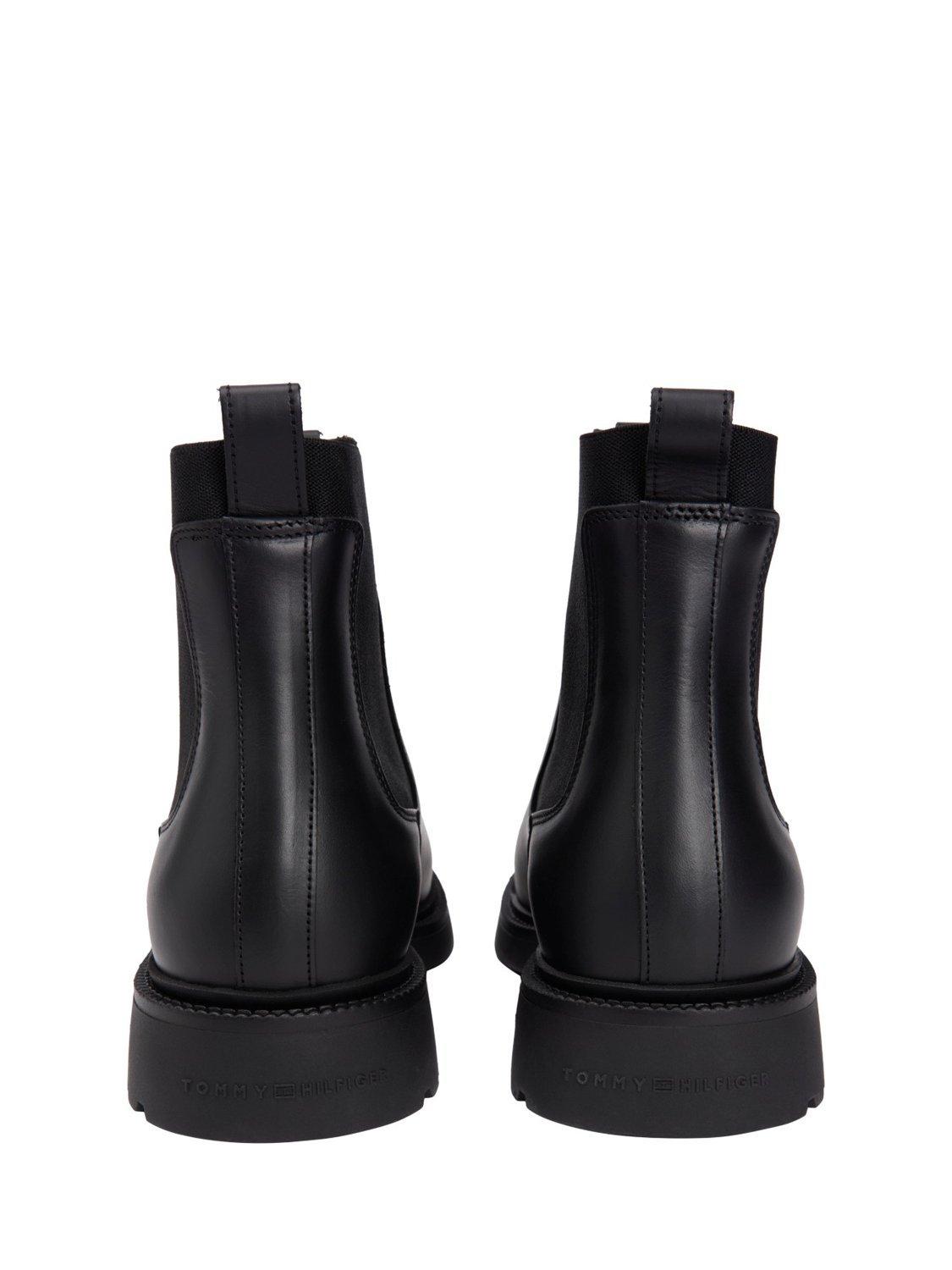Product image 5 of 5, which shows Tommy Hilfiger Leather Chelsea Boots, Black, EU41