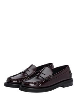 Tommy Hilfiger Classic Leather Loafers, Oxblood - view 2, Oxblood