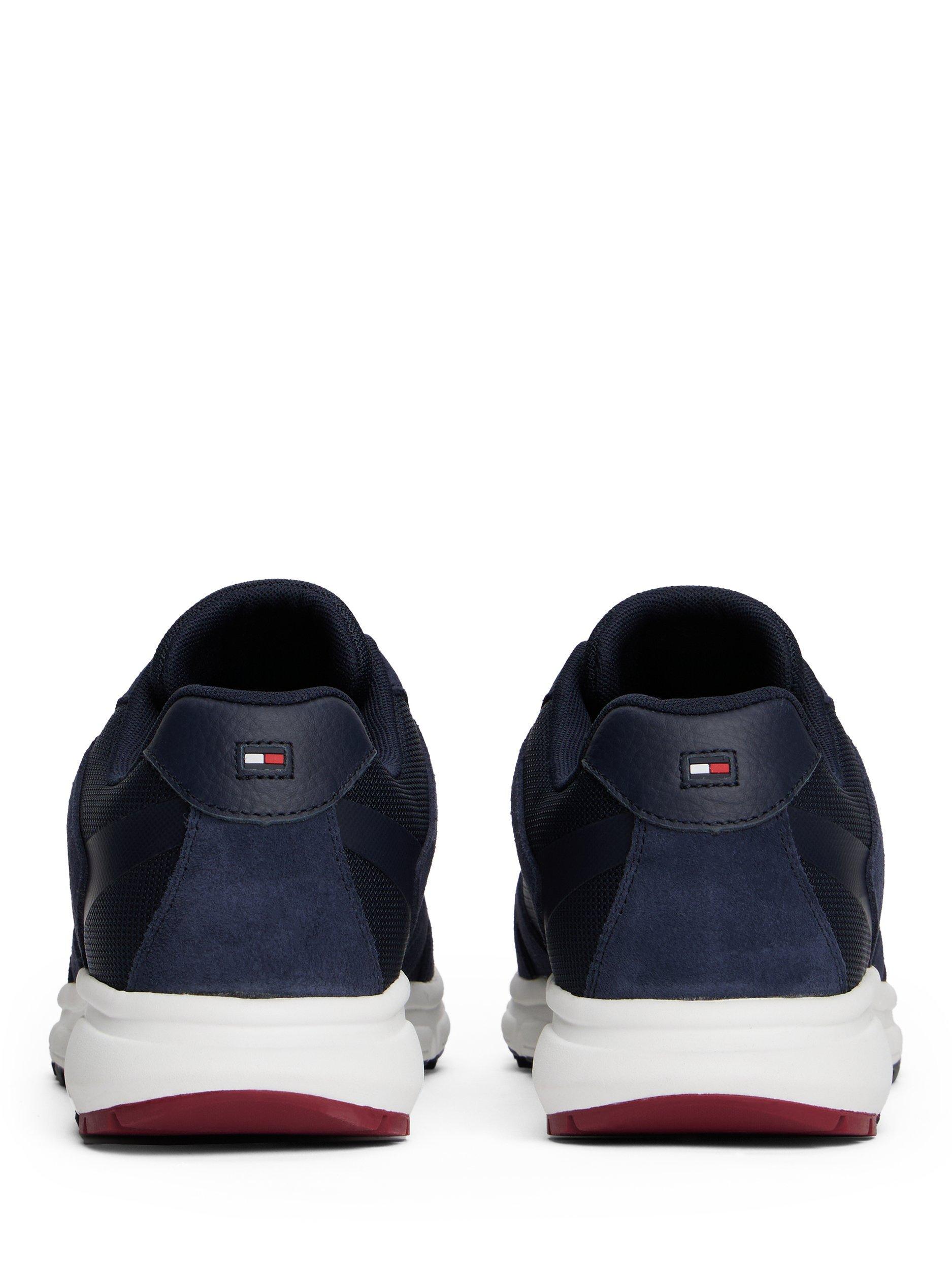 Product image 4 of 6, which shows Tommy Hilfiger Outdoor Runner Suede Trainers, Space Blue, 6|6.5