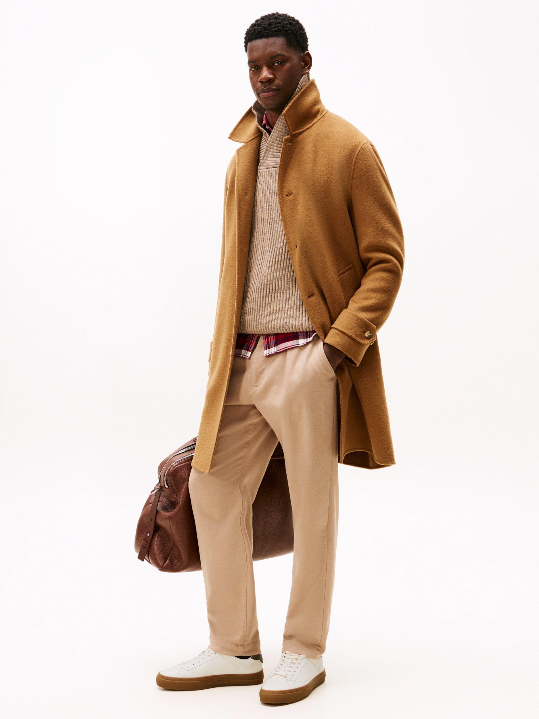 Product image 5 of 6, which shows Tommy Hilfiger Lace Up Leather Trainers, Ecru, 6|6.5